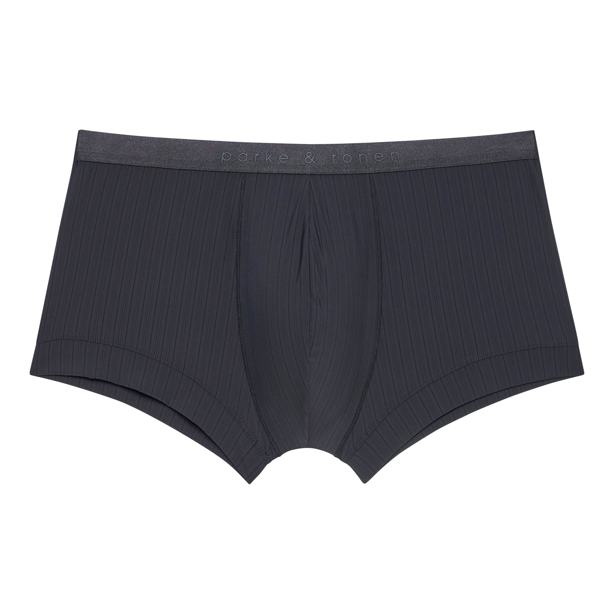 Black Coastal Nylon Low Rise Trunk - Parke & Ronen