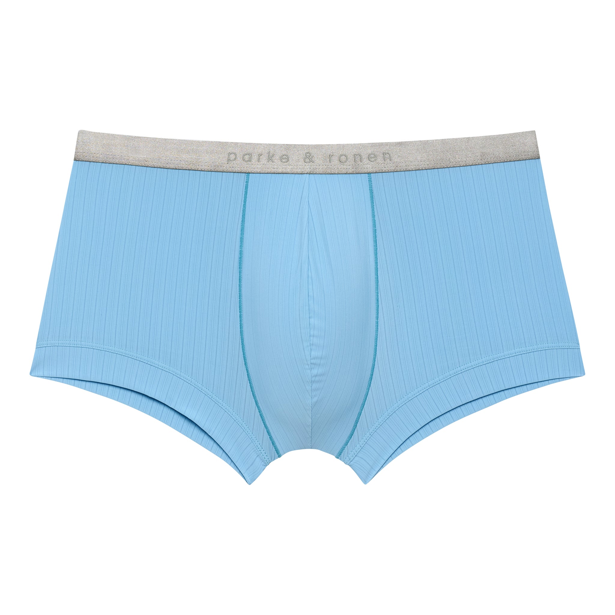 Sky Blue Coastal Nylon Low Rise Trunk - Parke & Ronen