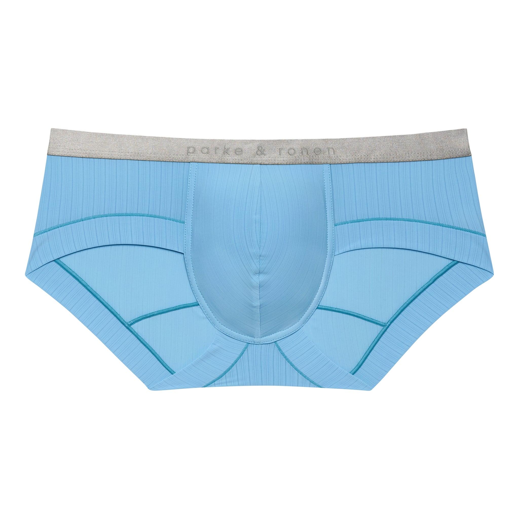 Sky Blue Coastal Nylon Maverick Brief - Parke & Ronen