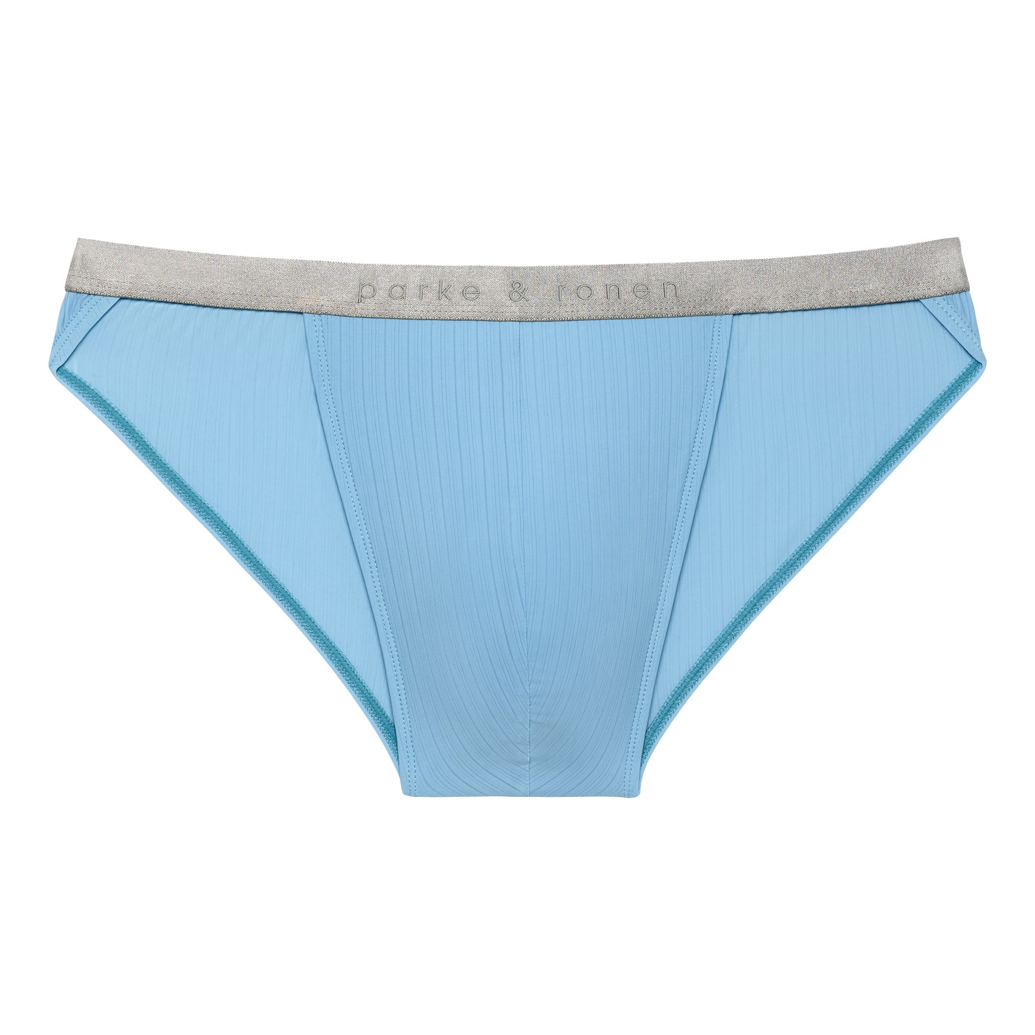Sky Blue Coastal Nylon Sport Brief - Parke & Ronen