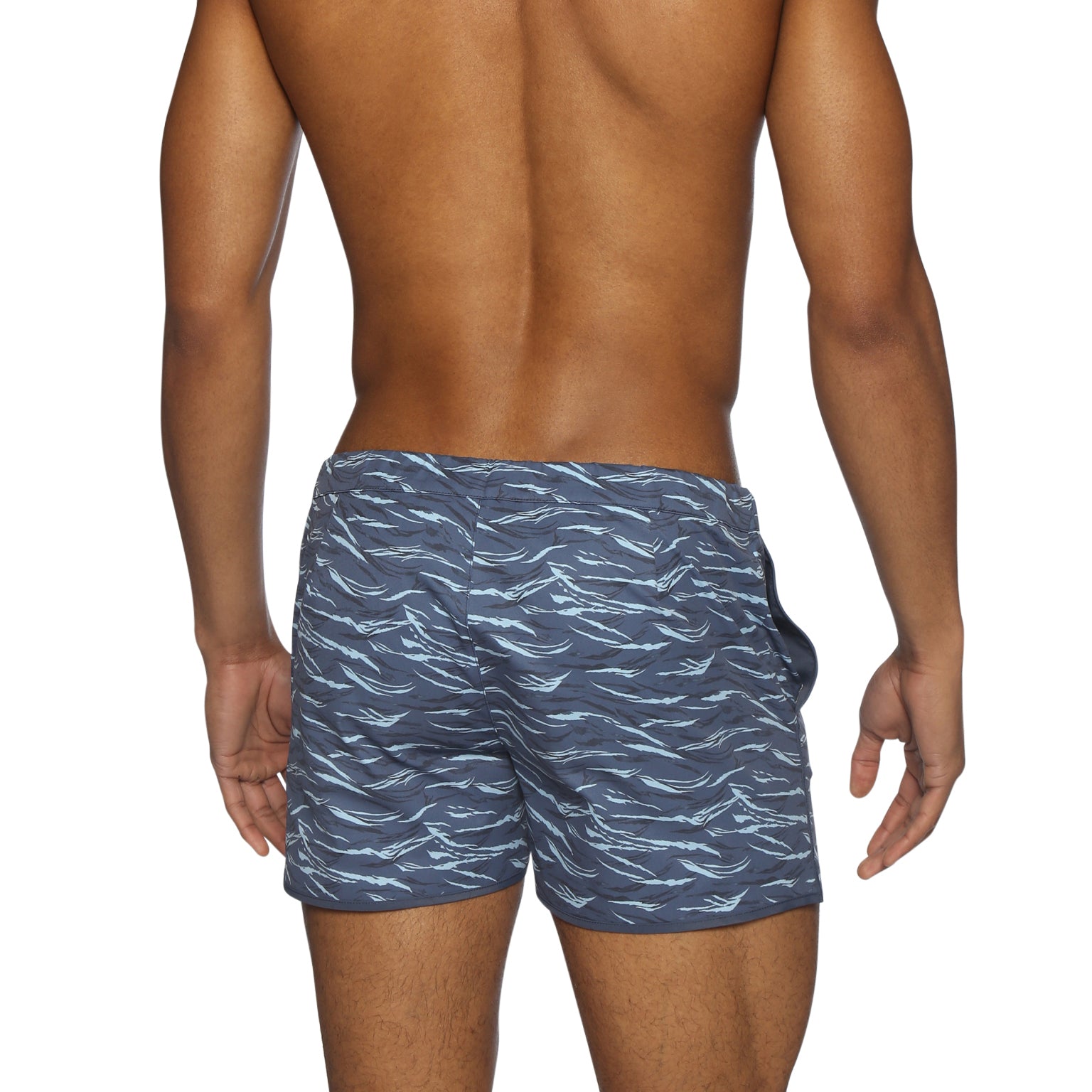 NEW ARRIVAL- Blue Waves Print 2" Angeleno Stretch