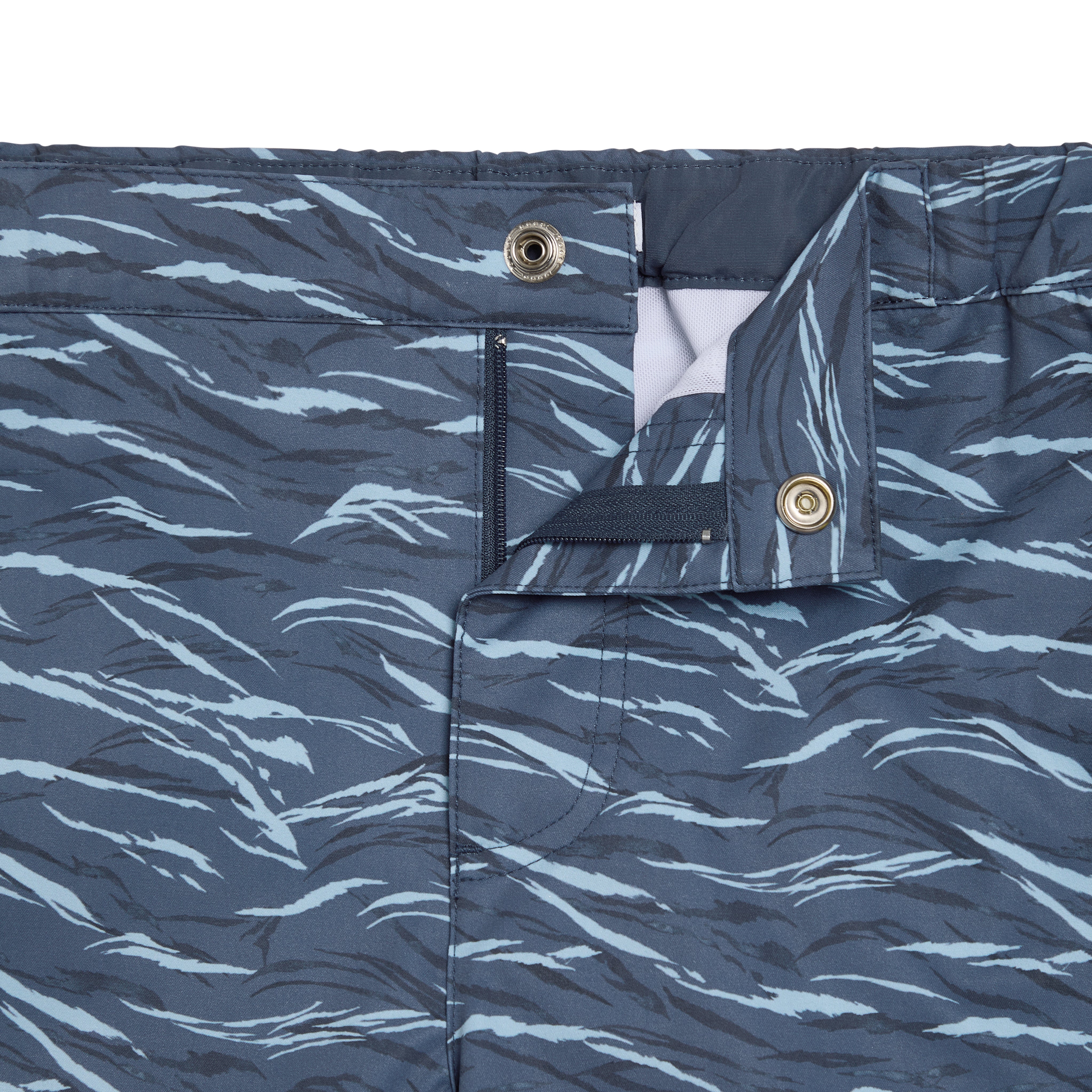 NEW ARRIVAL- Blue Waves Print 2" Angeleno Stretch