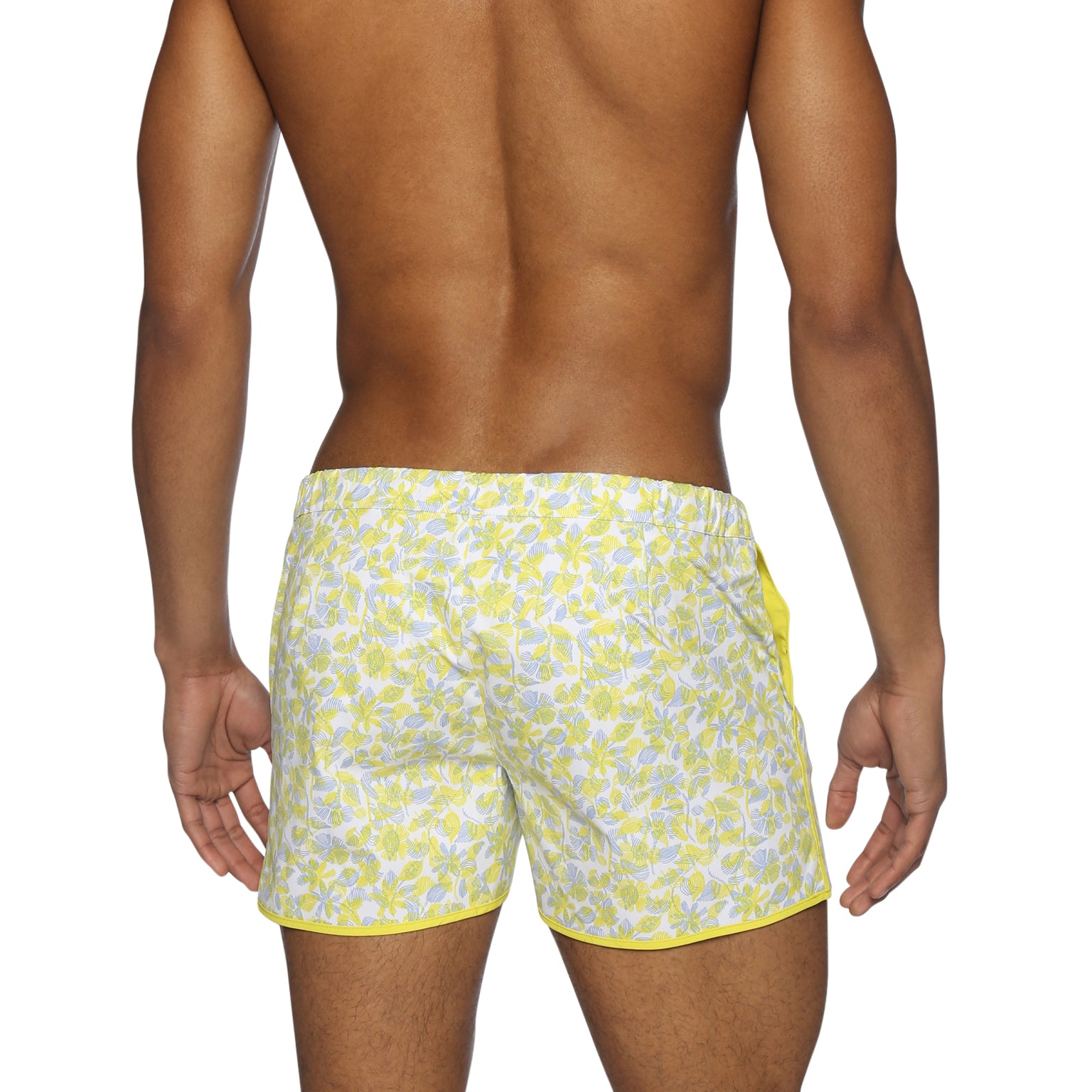 Lemon Havana Leaf Print 2" Angeleno Stretch