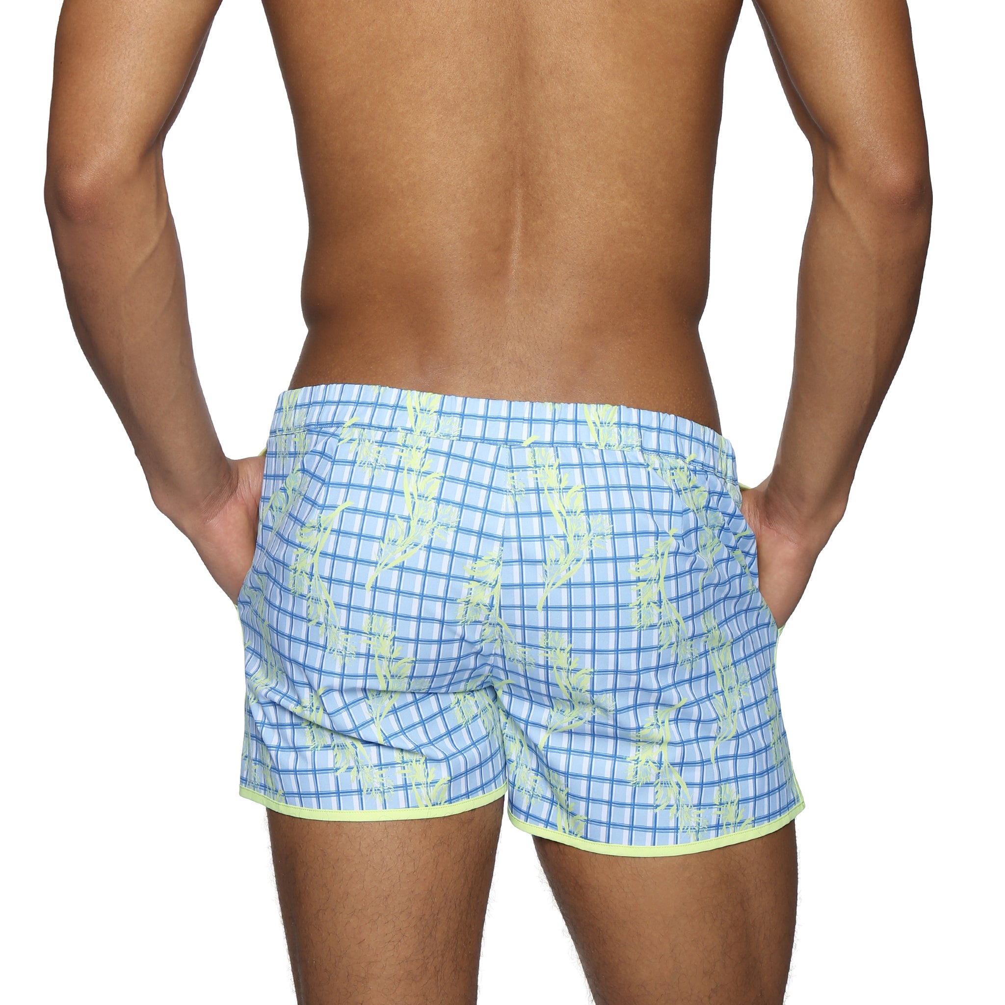 Lime Pampas Print 2" Angeleno Stretch - Parke & Ronen