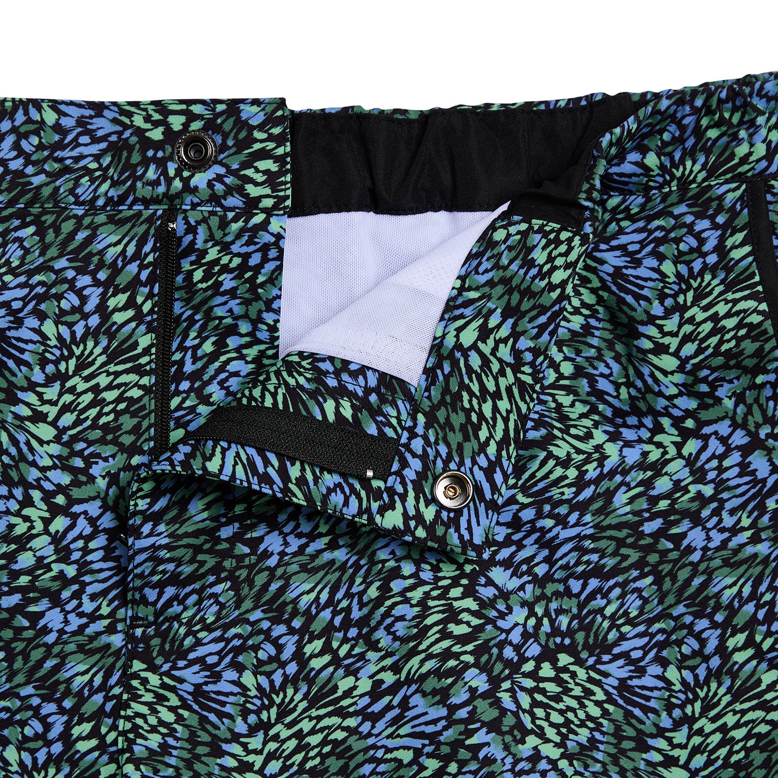 NEW SPRING '25- Plumery Blue Green Print  2" Angeleno Stretch - Parke & Ronen