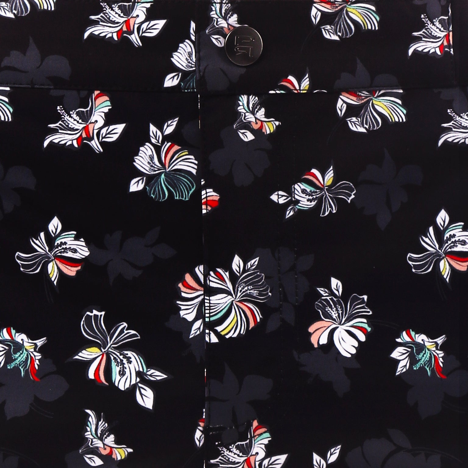 Black Patrick Print 2" Angeleno Stretch