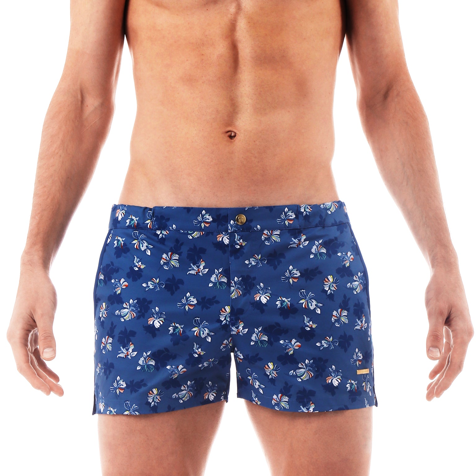 Blue Patrick Print 2" Angeleno Stretch