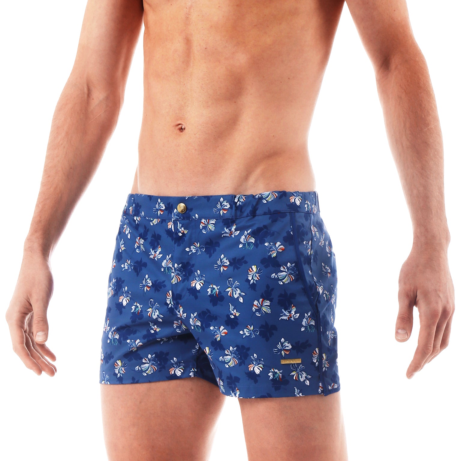 Blue Patrick Print 2" Angeleno Stretch