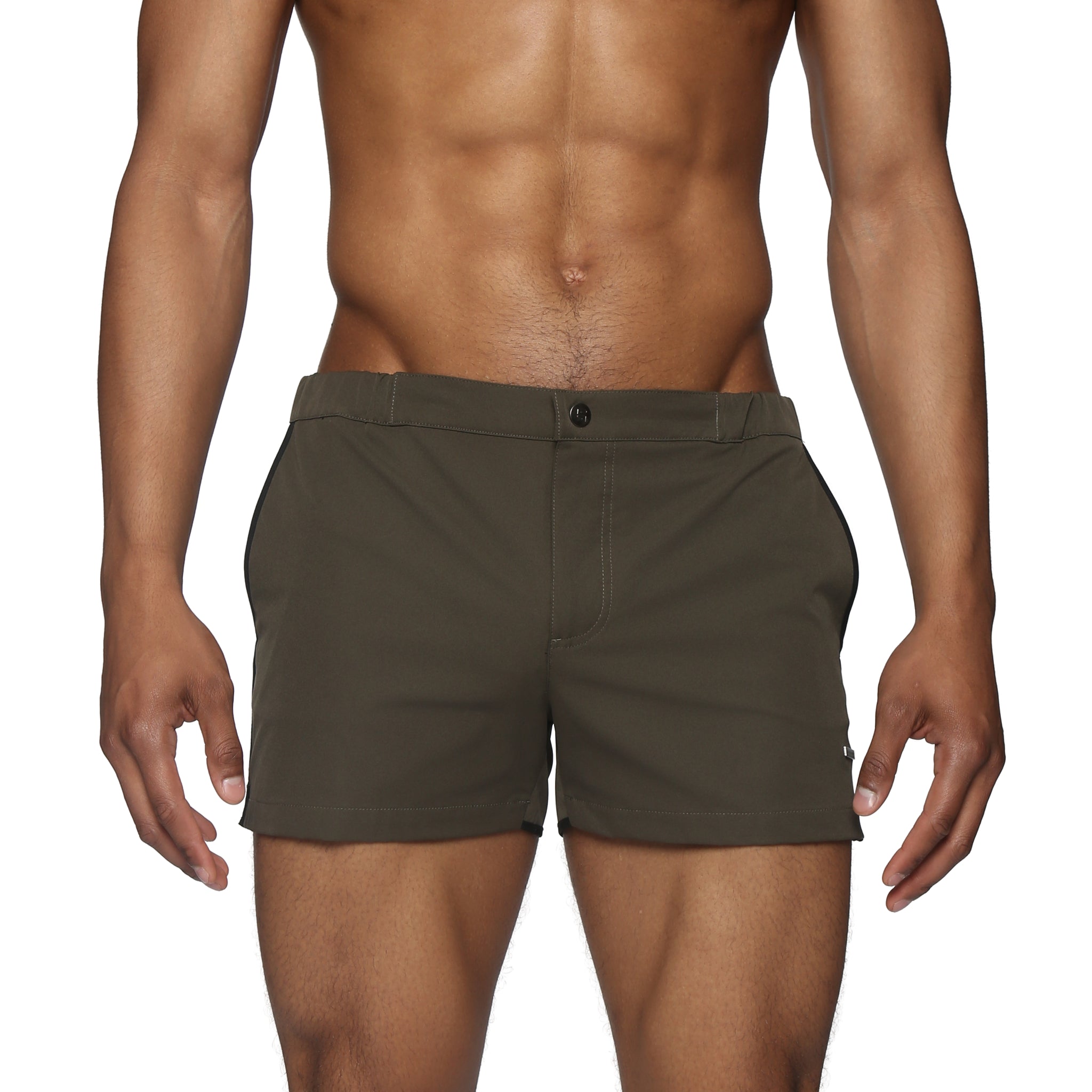 Army Green 2" Angeleno Solid Stretch - Parke & Ronen