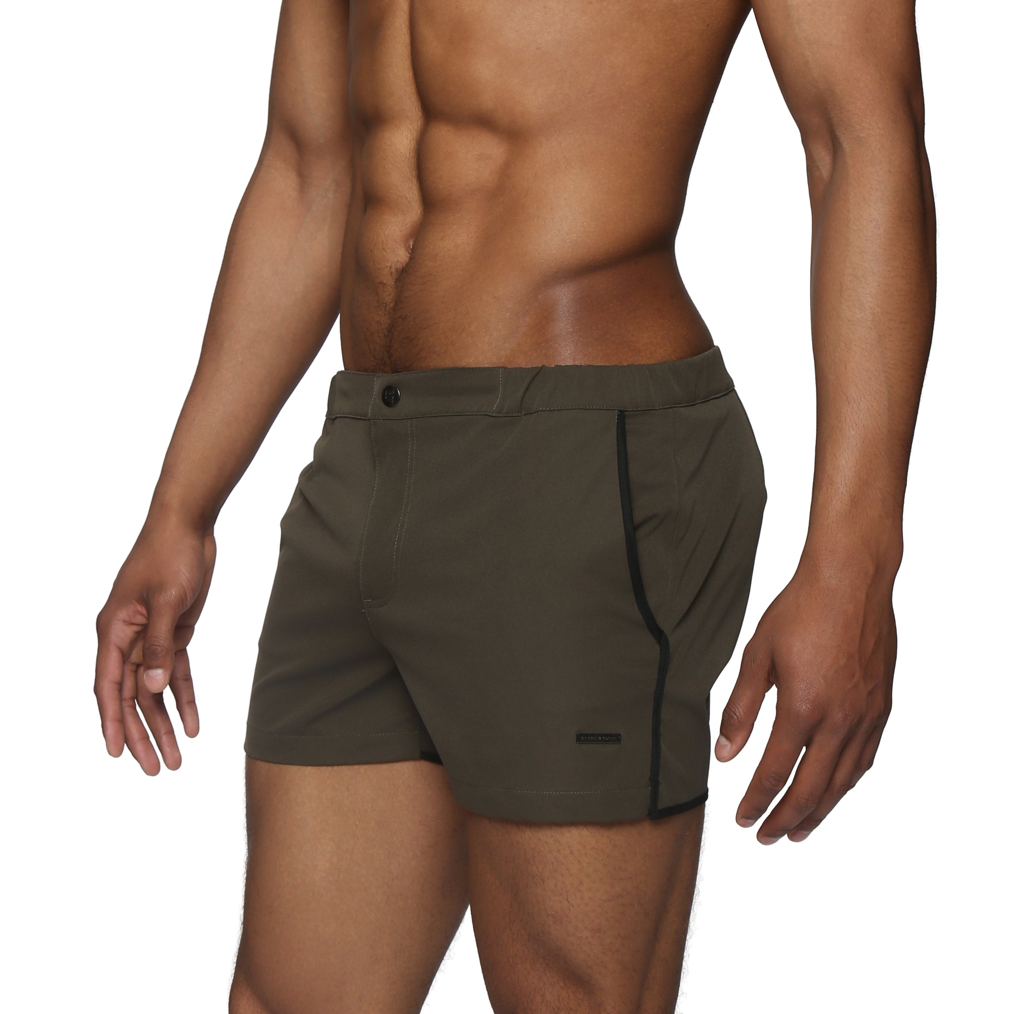 Army Green 2" Angeleno Solid Stretch - Parke & Ronen