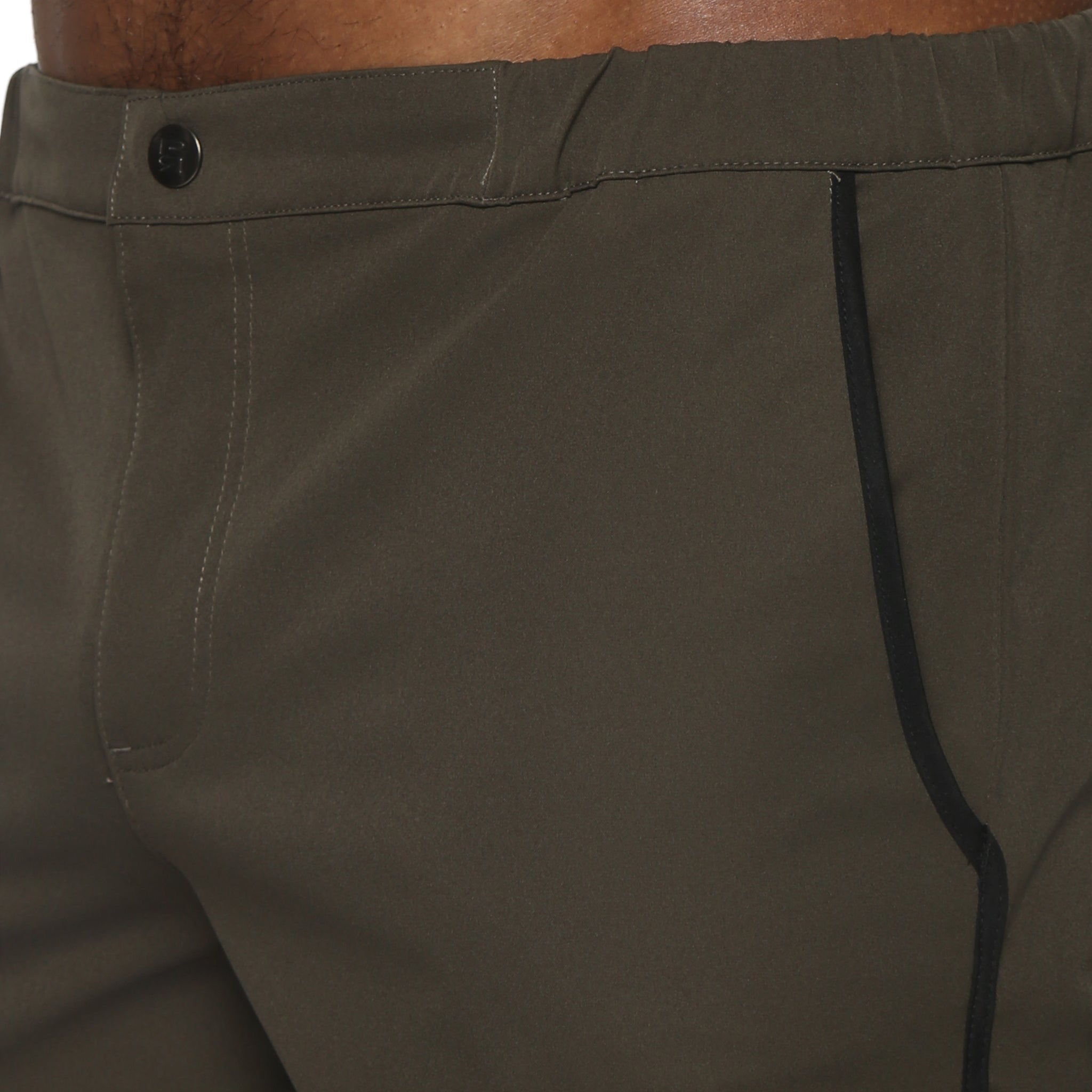 Army Green 2" Angeleno Solid Stretch - Parke & Ronen