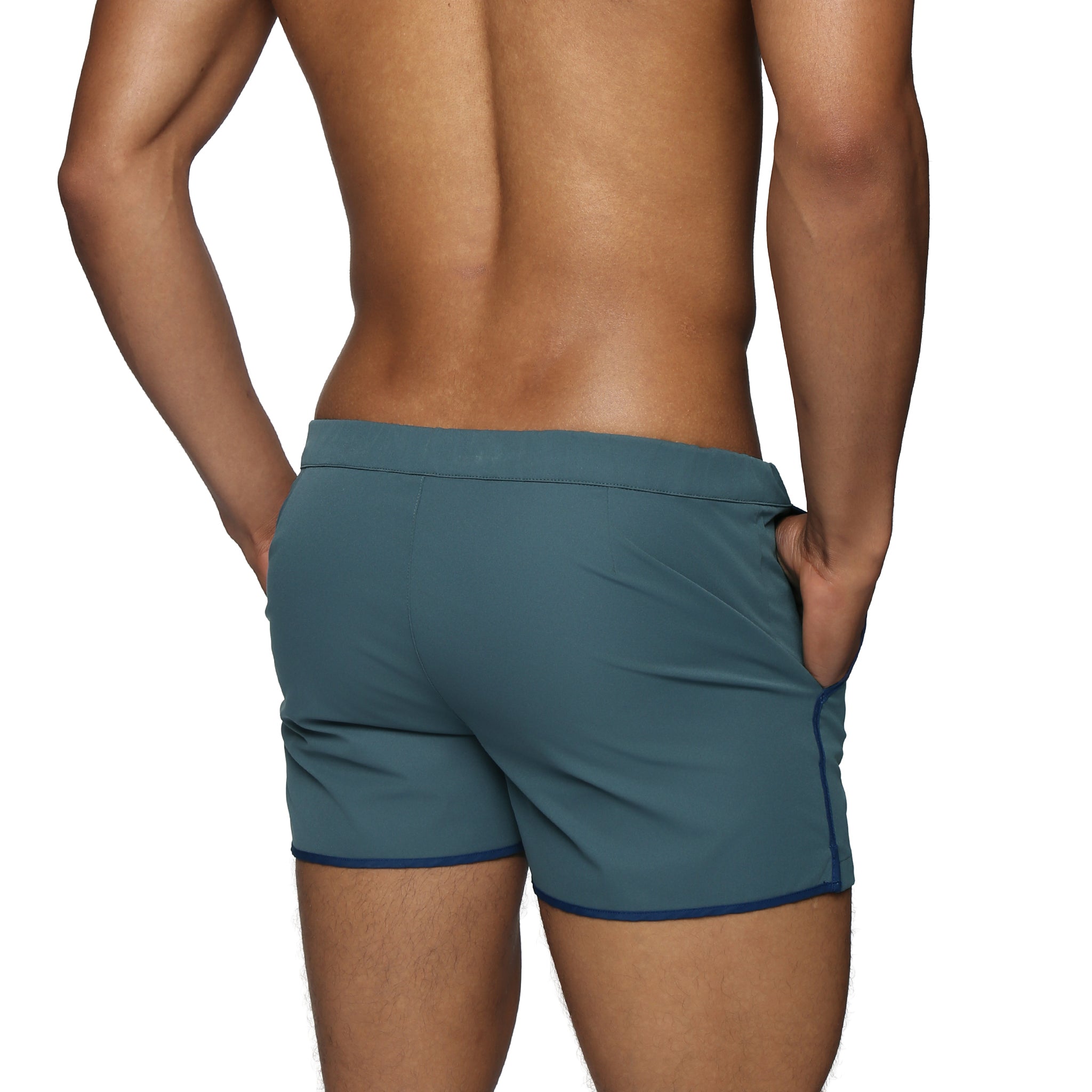 Dusk Blue 2" Angeleno Solid Stretch - Parke & Ronen
