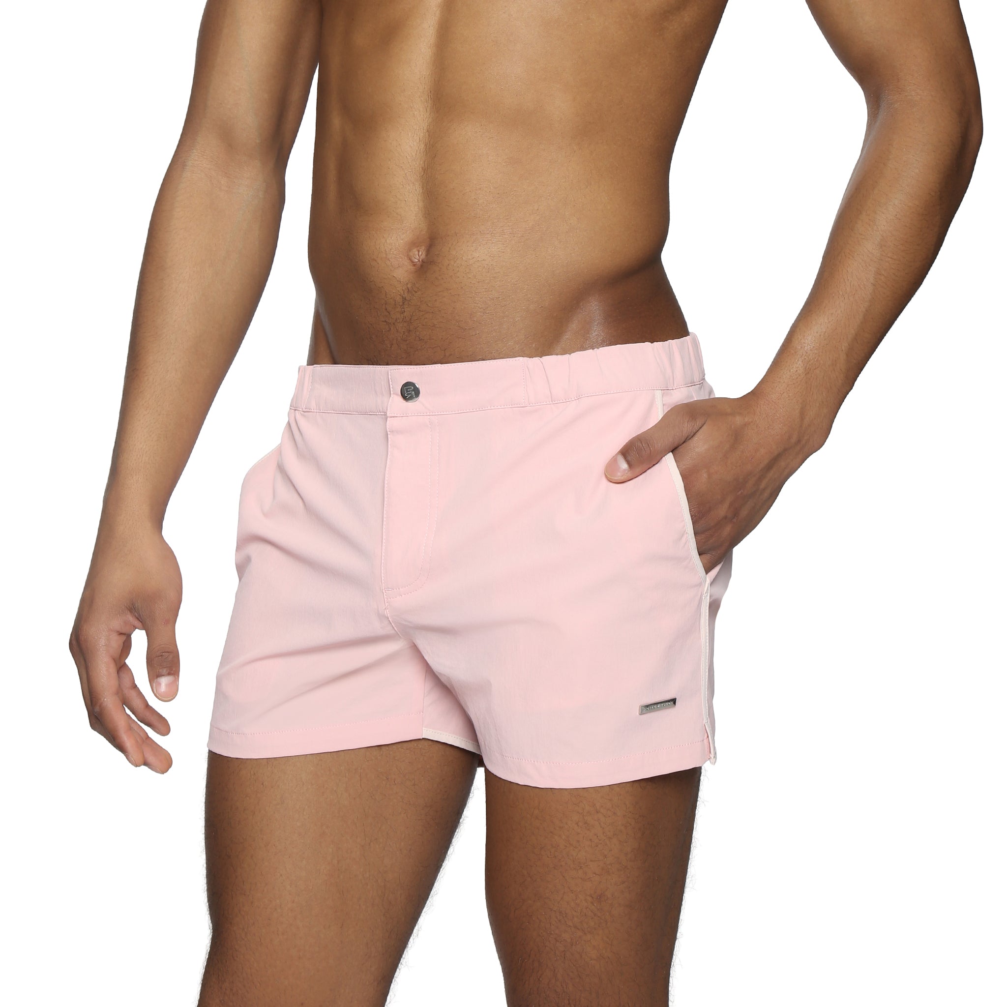 Dusk Pink 2" Solid Angeleno Stretch - Parke & Ronen