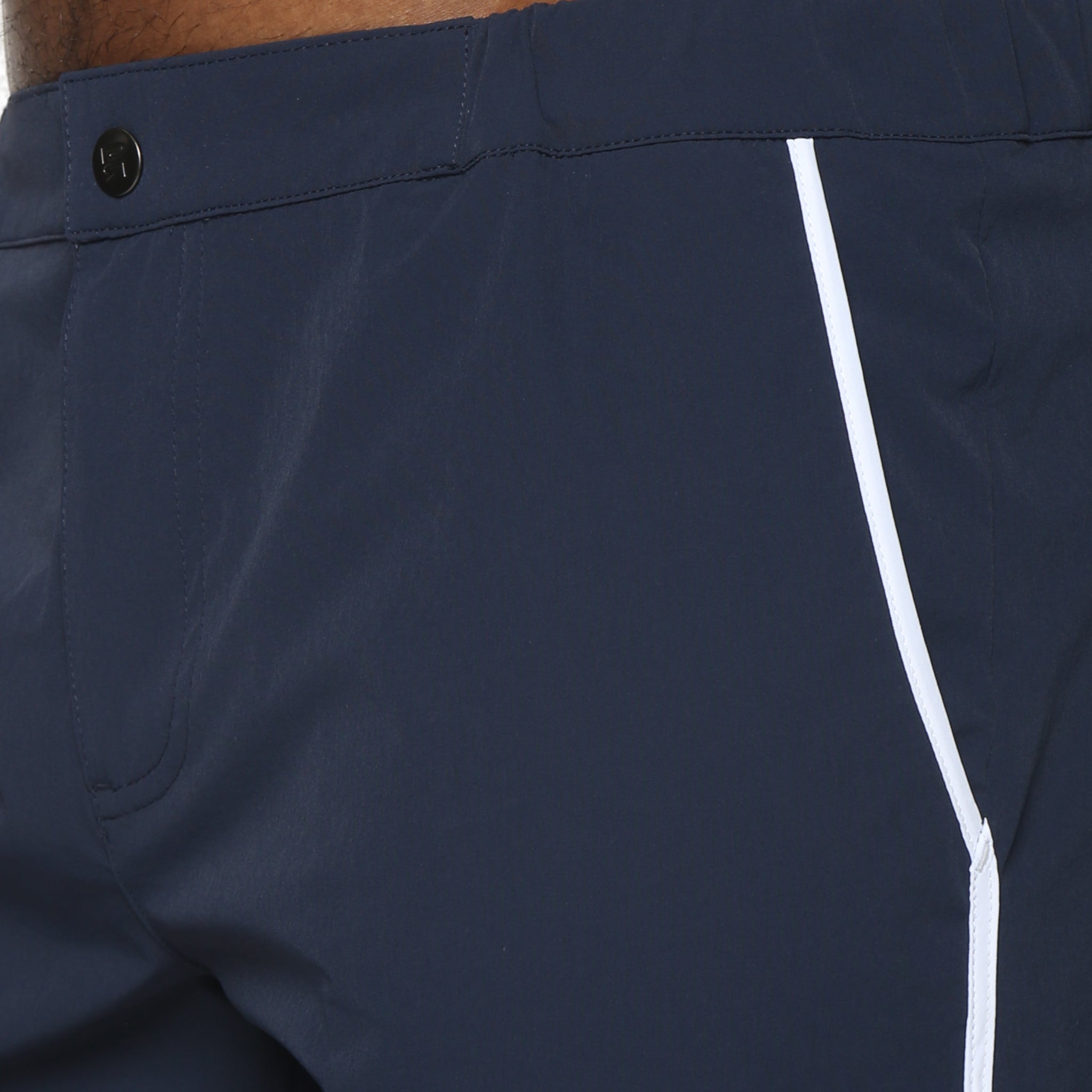 Navy 2" Angeleno Solid Stretch - Parke & Ronen