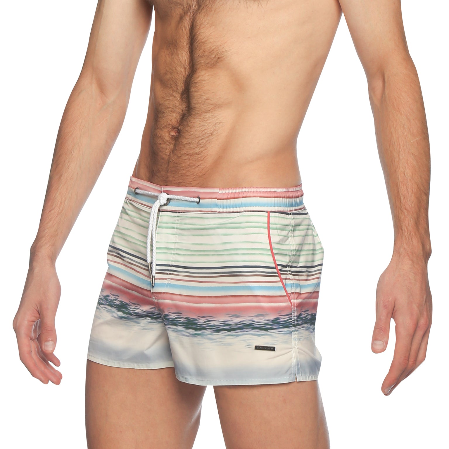SAVE 70%- Lago Etruscan Print Barcelona Swim Short - parke & ronen