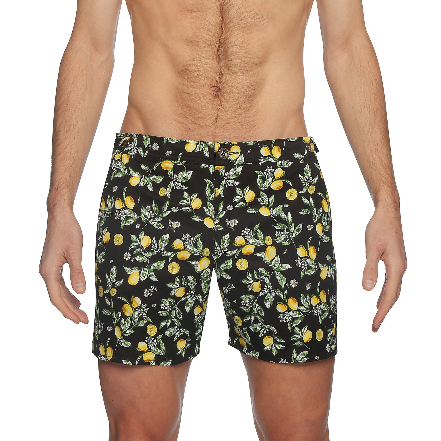 SPRING '24- Limoncello Black Print 6" Catalonia Stretch