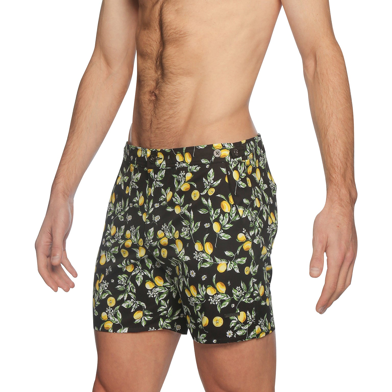 SPRING '24- Limoncello Black Print 6" Catalonia Stretch