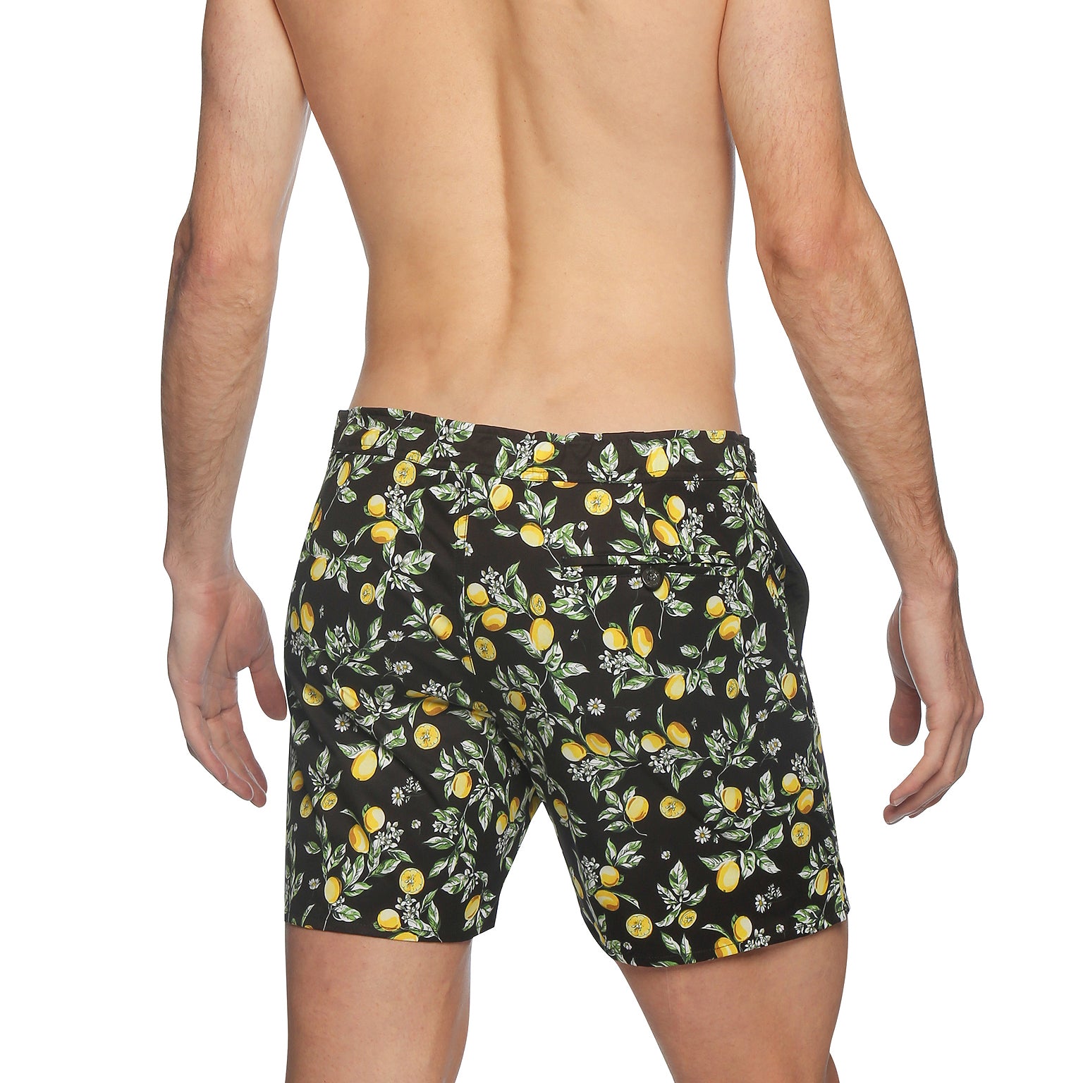 SPRING '24- Limoncello Black Print 6" Catalonia Stretch