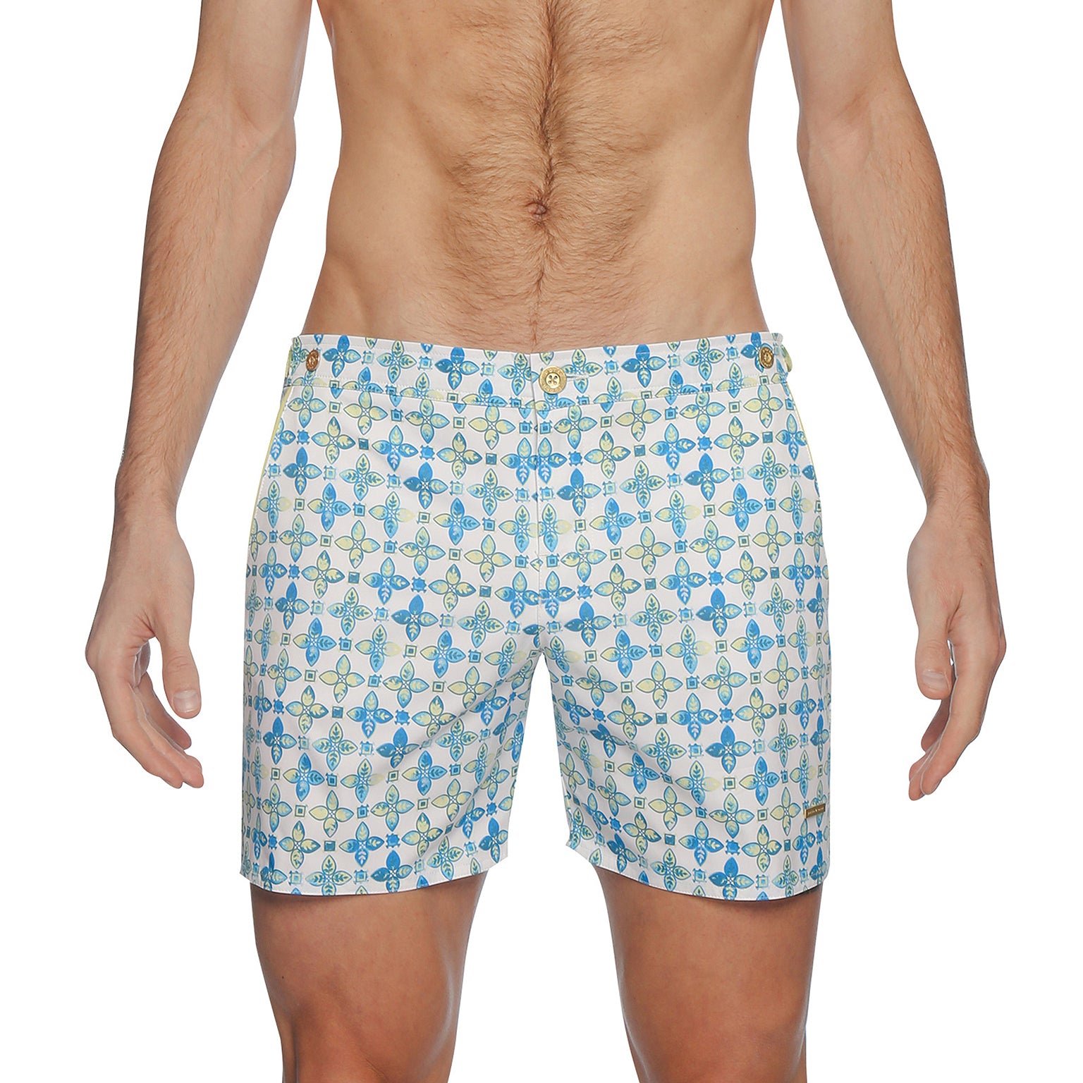 SPRING '24- Piastrella Azur Lemon Print 6" Catalonia Stretch