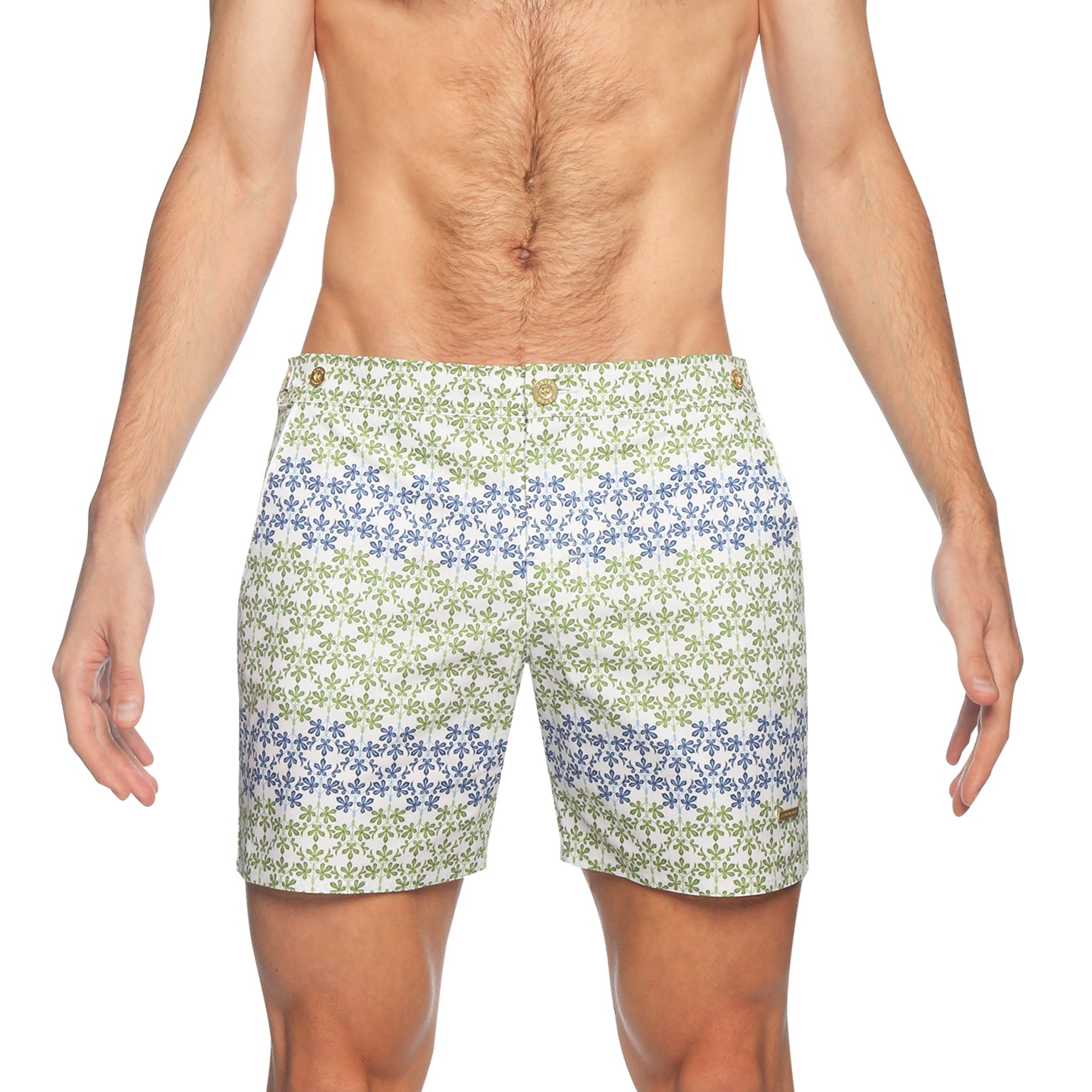 SAVE 70%- Ivy White Kew Gardens Print 6" Catalonia Stretch - parke & ronen