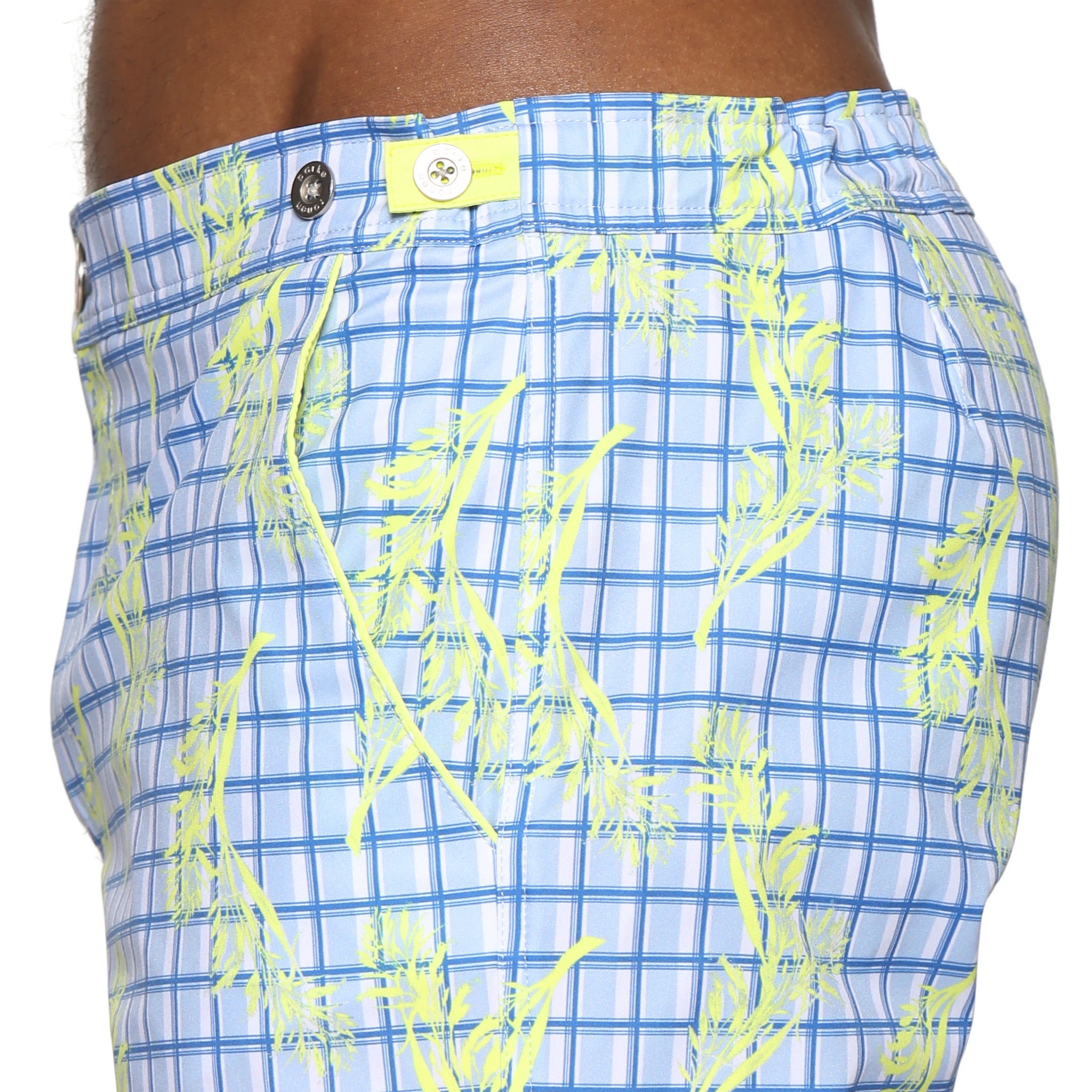Lime Pampas Print 6" Catalonia Stretch - Parke & Ronen