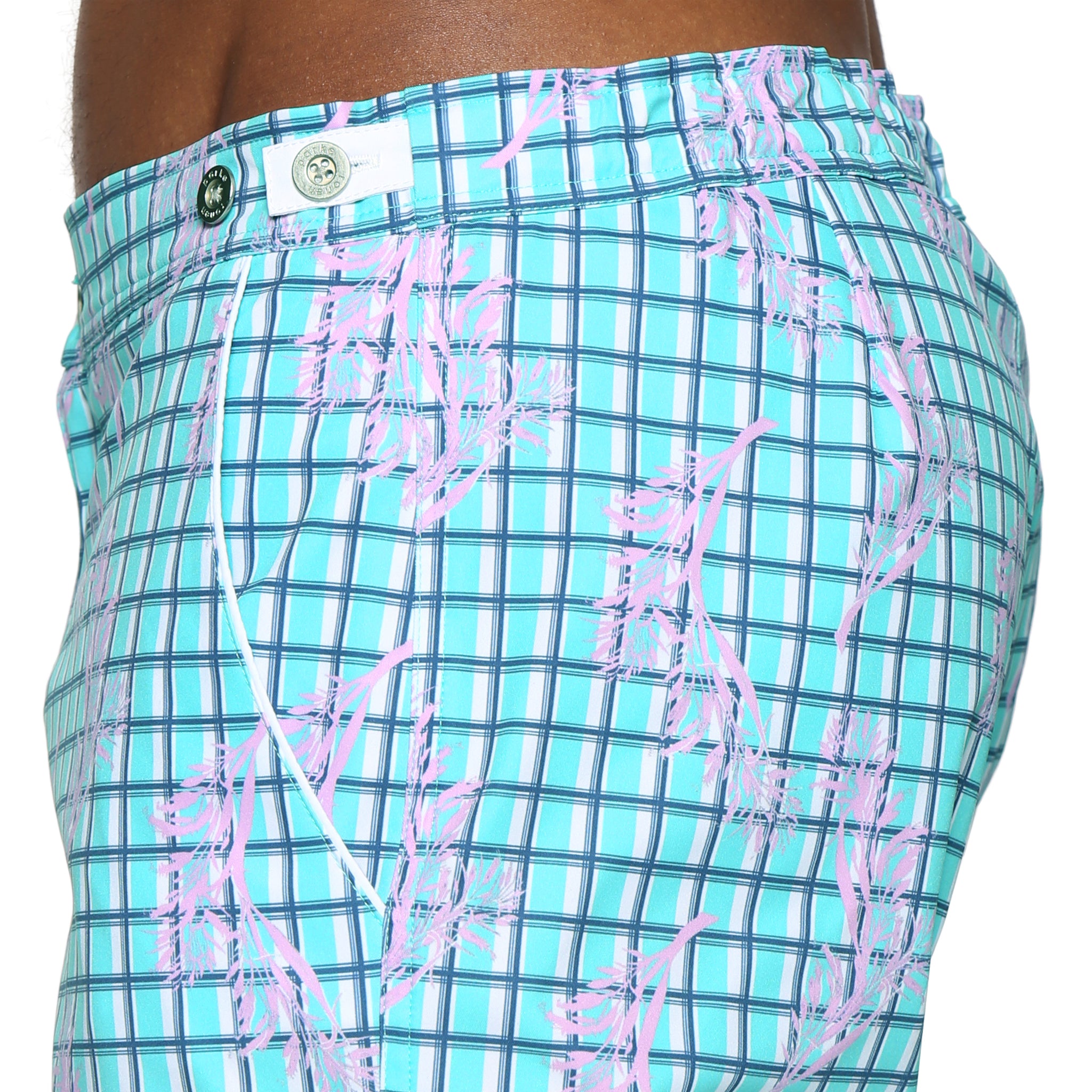 Mint Pampas Print 6" Catalonia Stretch - Parke & Ronen