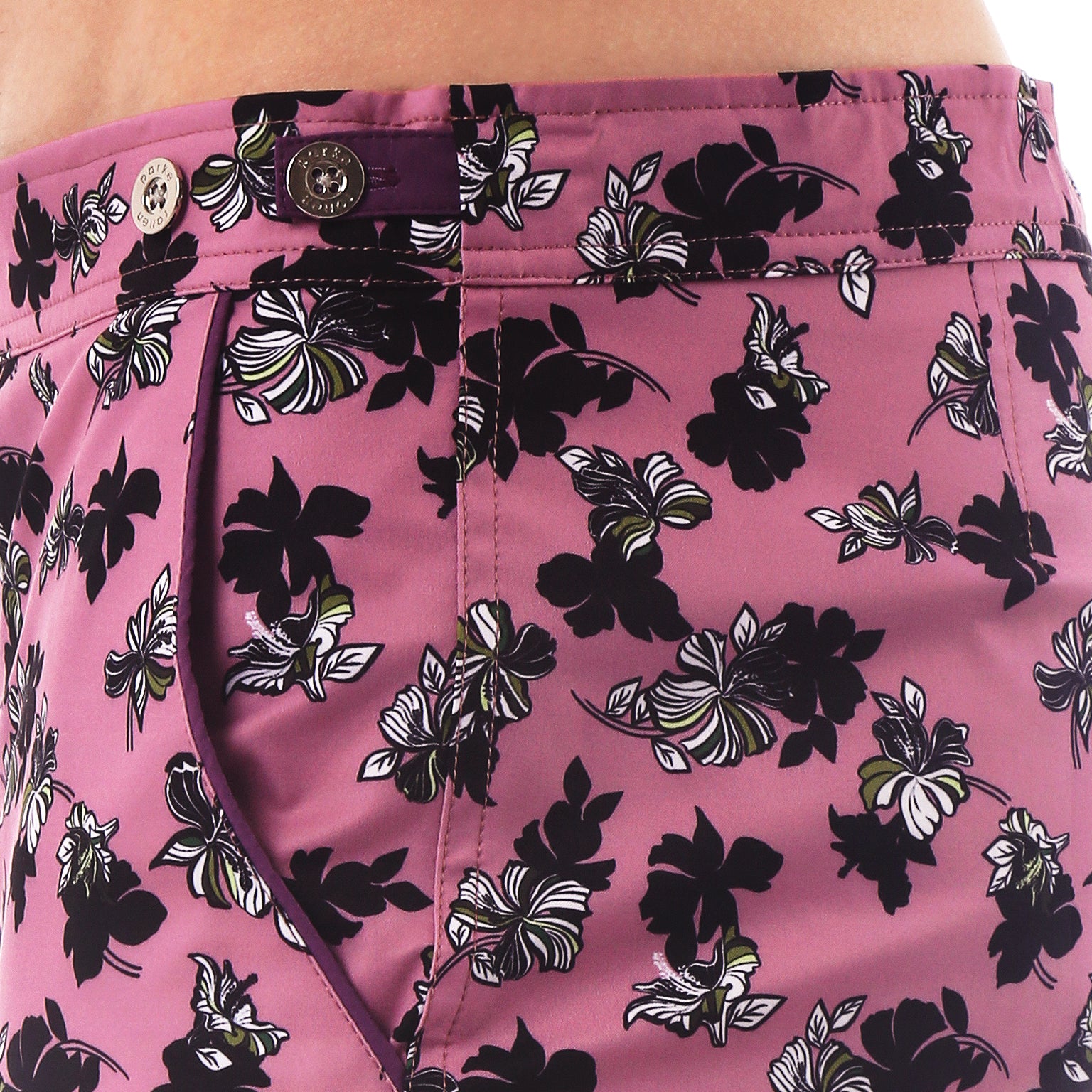 Mauve Patrick Print 6" Catalonia Stretch