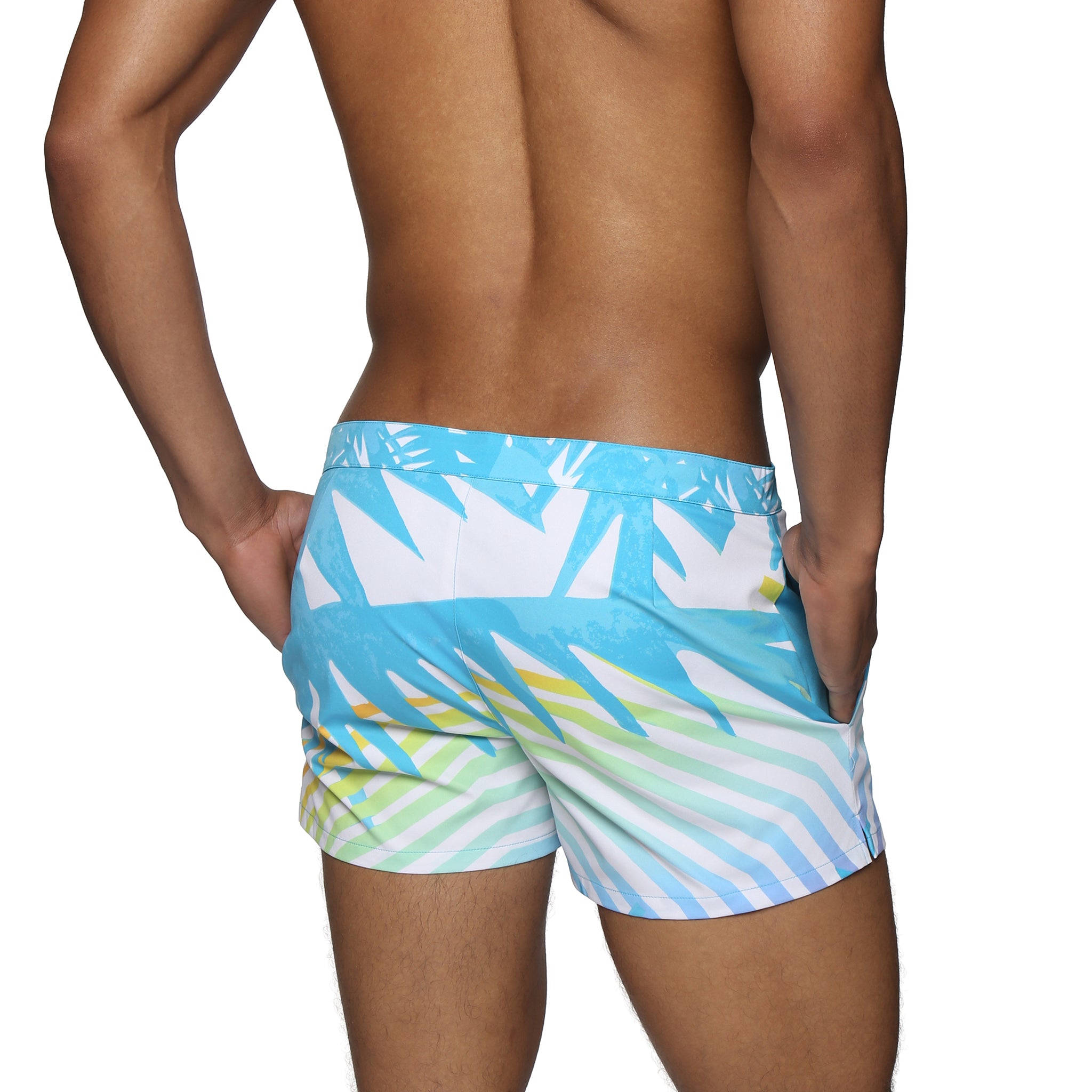 Azure Praia Print Lido Swim Trunk - Parke & Ronen