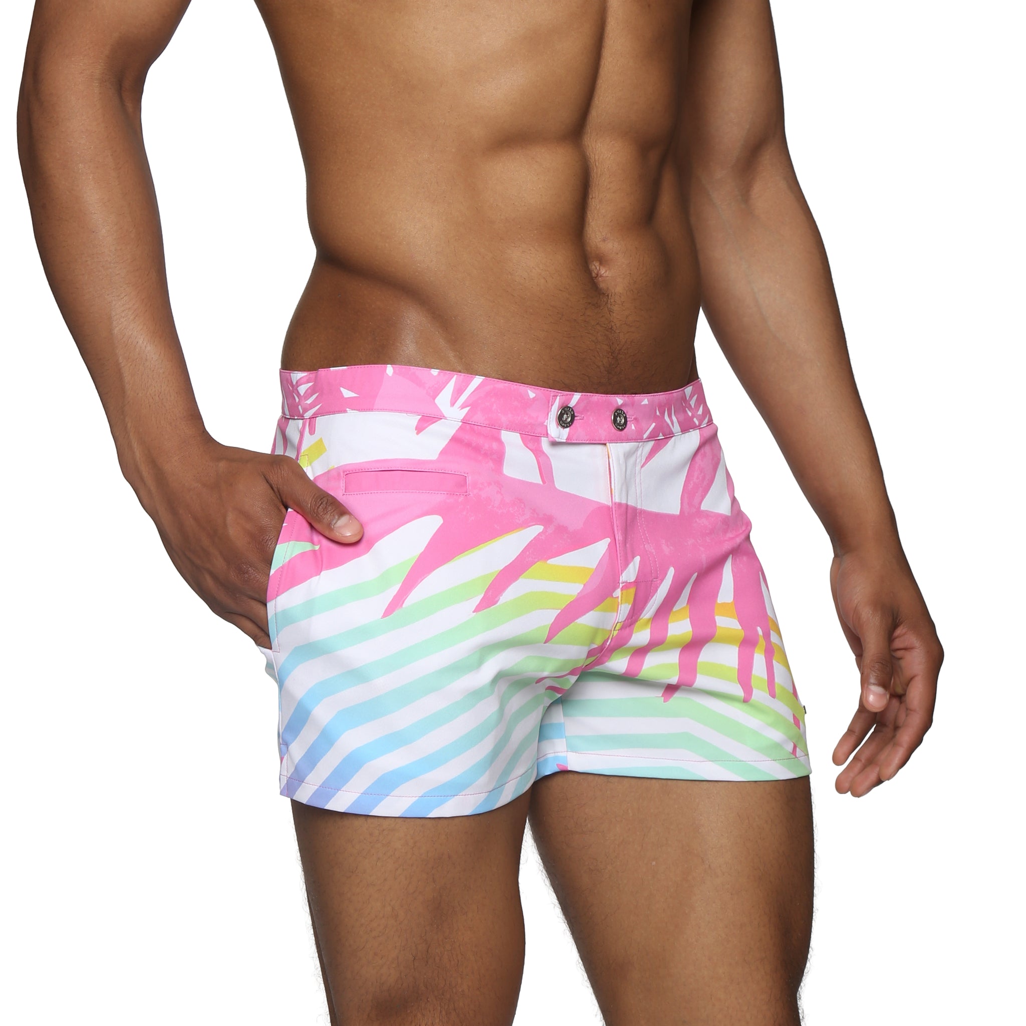 Candy Praia Print Lido Swim Trunk - Parke & Ronen
