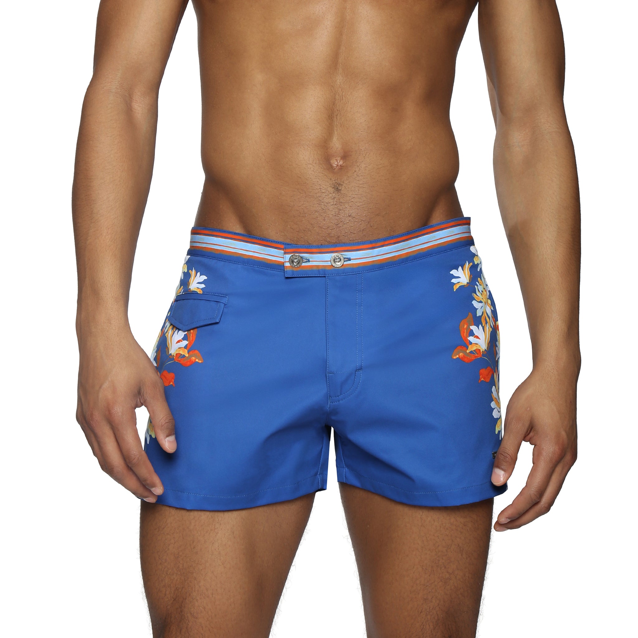 Pacific Garden Lido Printed Swim Short - Parke & Ronen