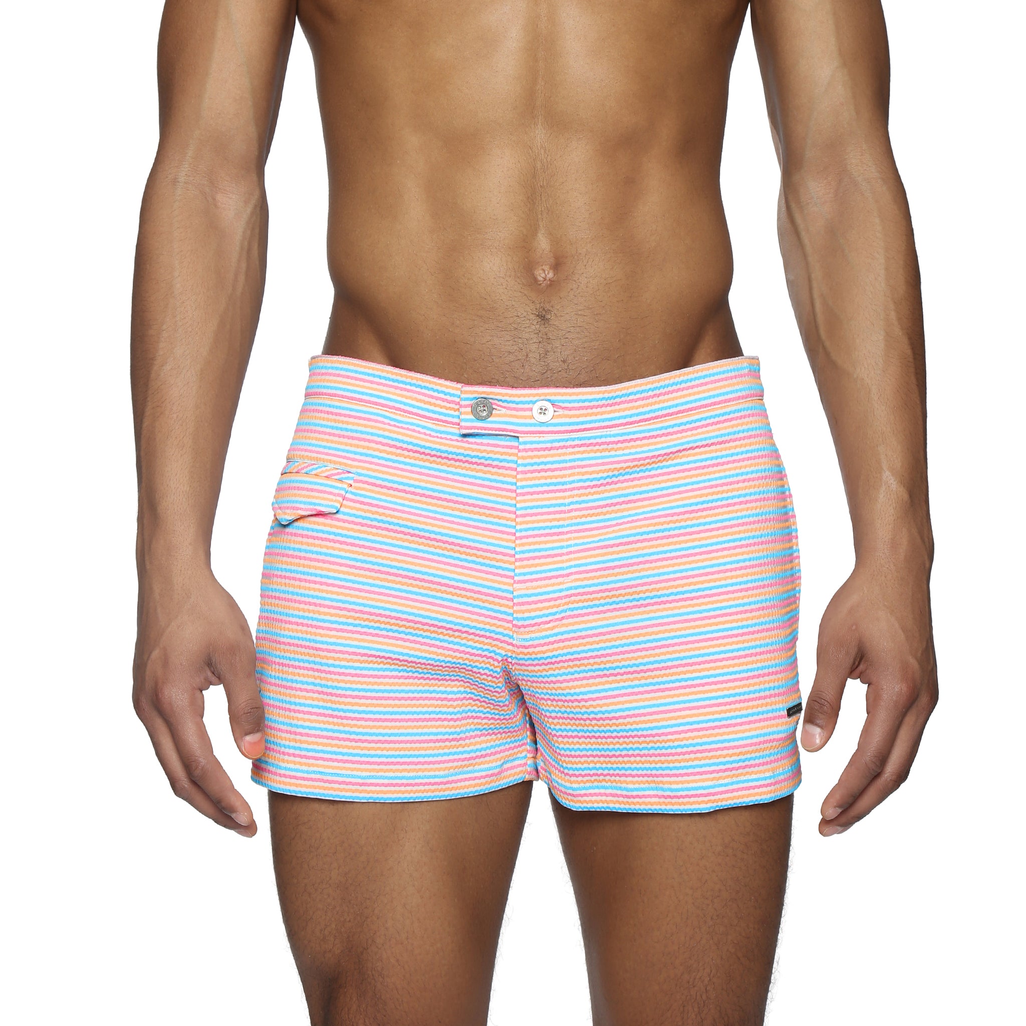 Gelato Pinline Stripe Lido Swim Short - Parke & Ronen