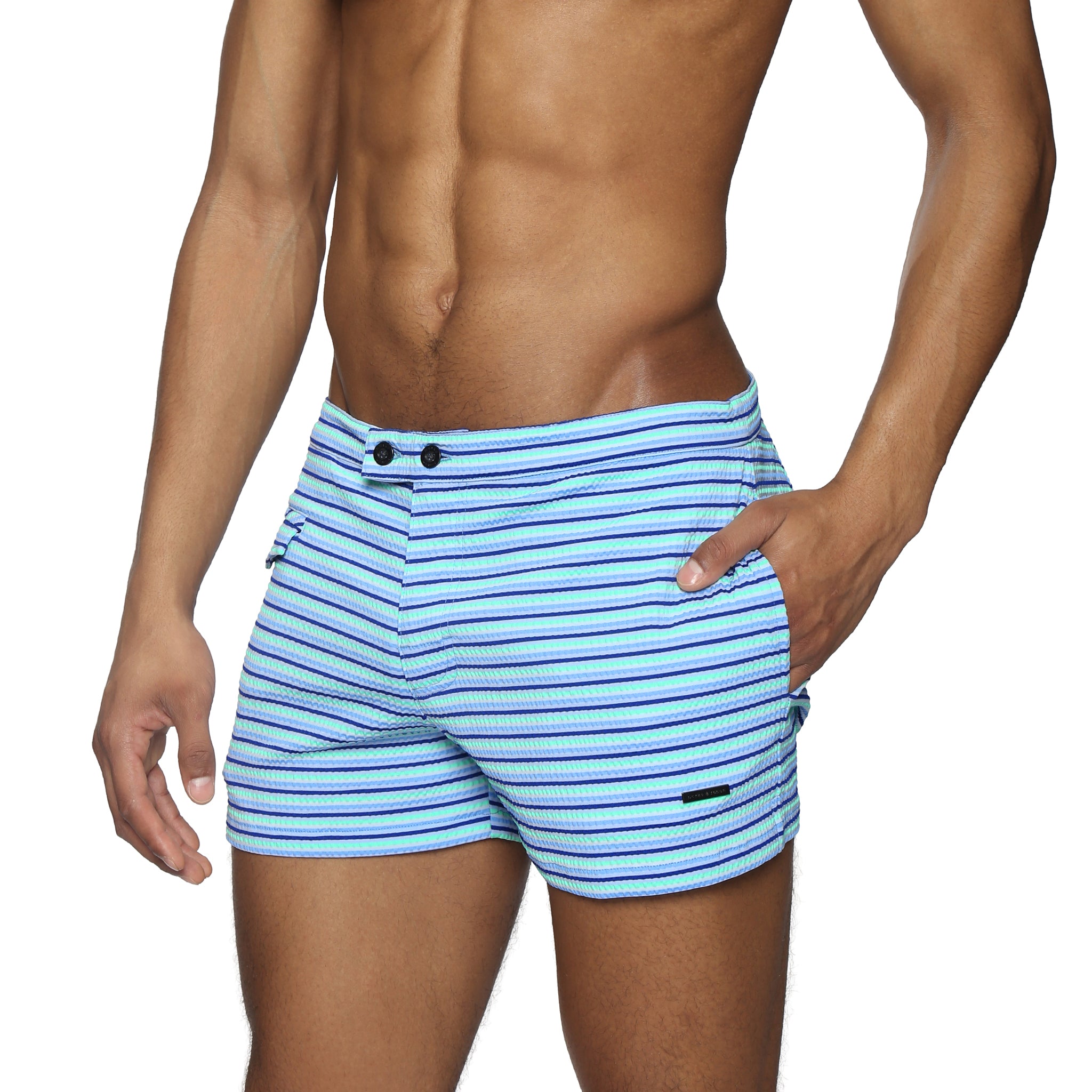 Marina Pinline Stripe Lido Swim Short - Parke & Ronen