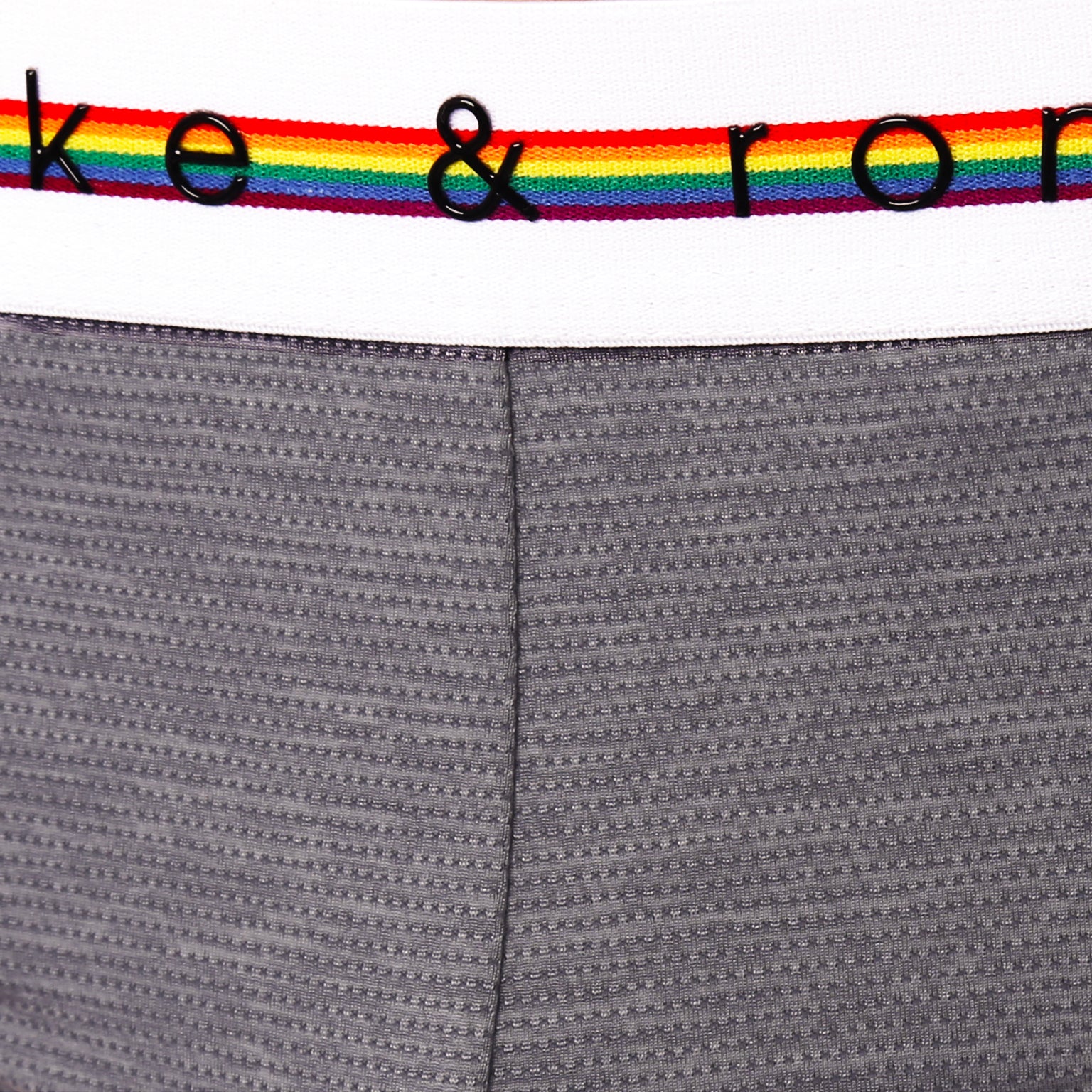 LIMITED PRIDE EDITION- Dove Grey Heather Mesh Low Rise Brief
