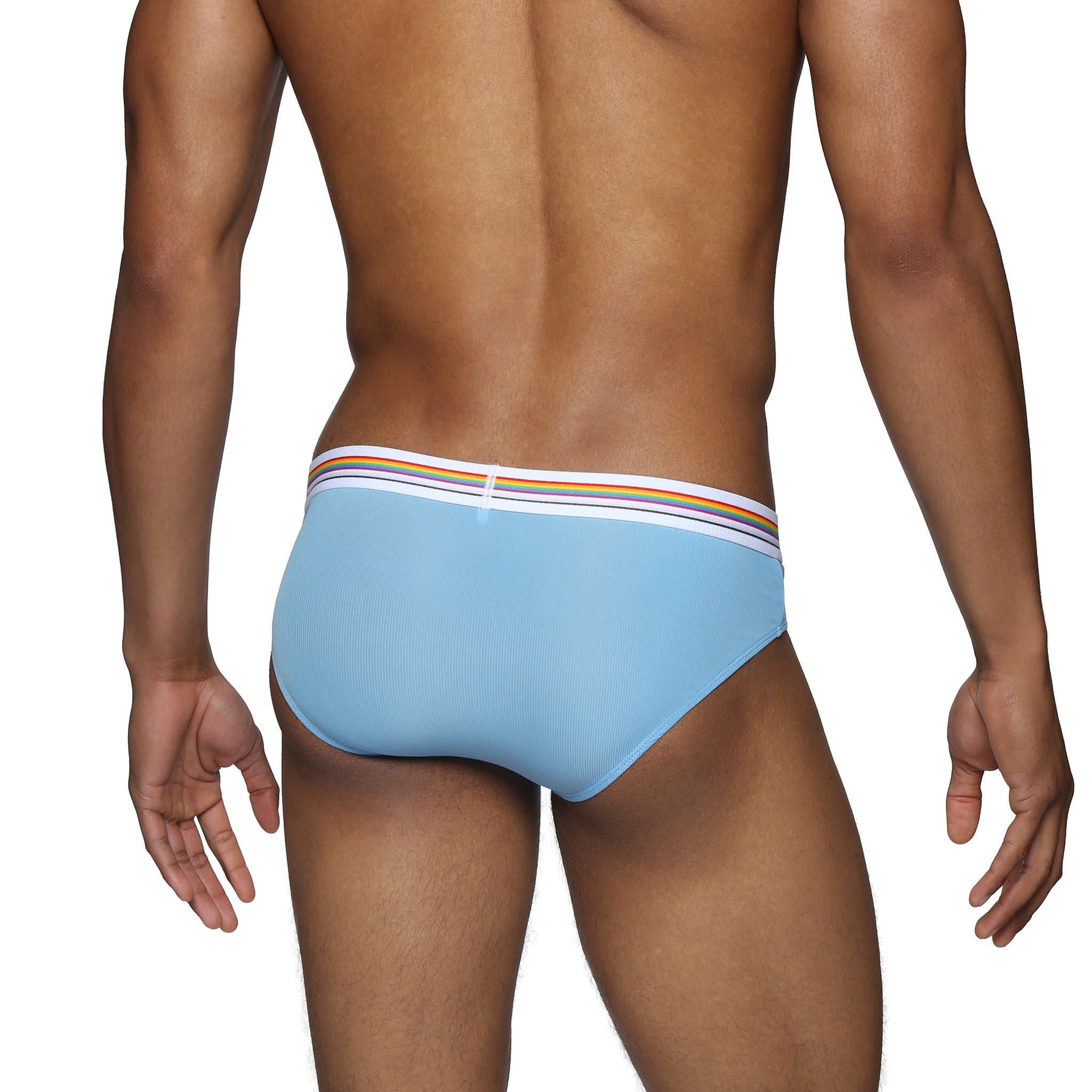 Sky Blue Boudoir Nylon Low Rise Brief - Parke & Ronen