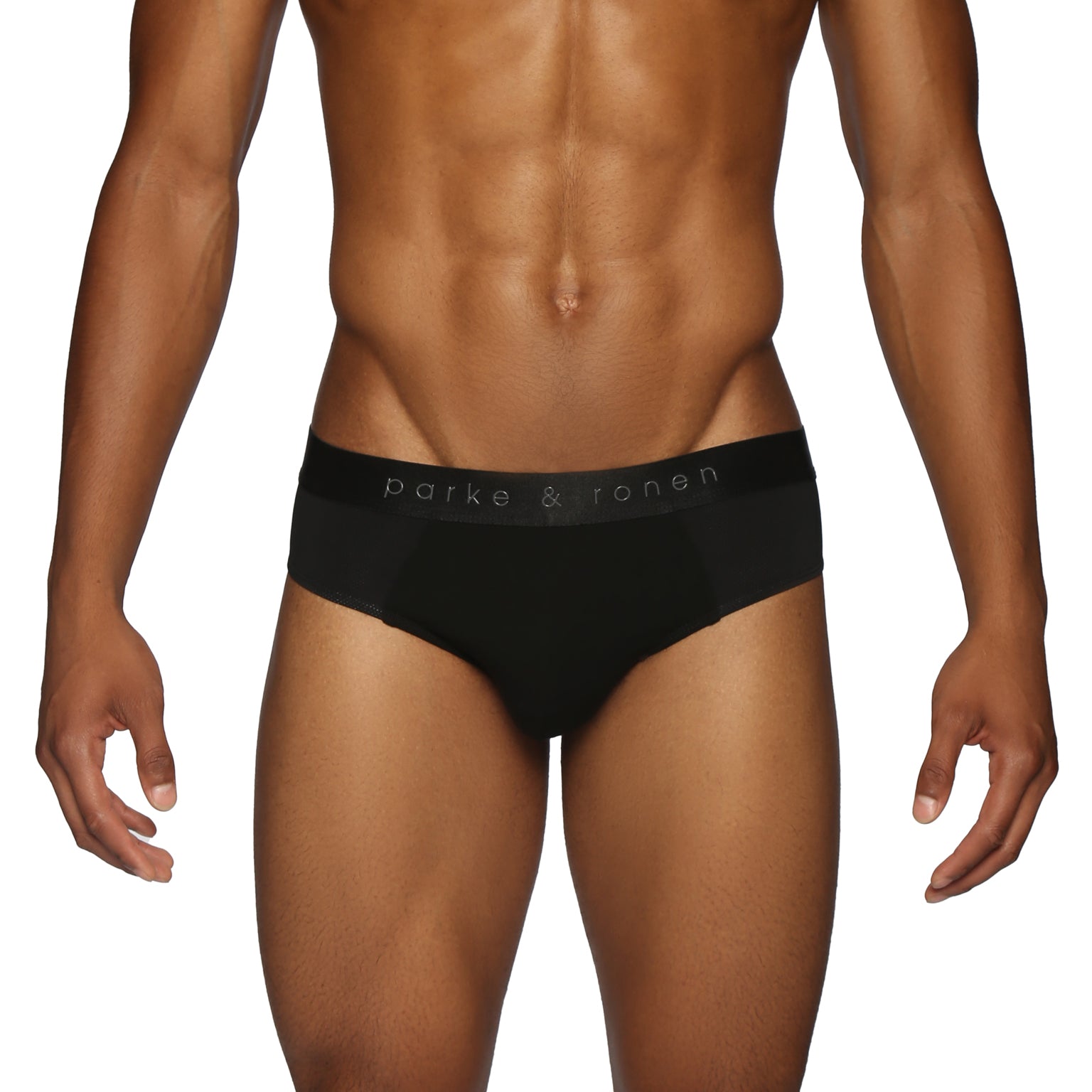 Black Mistral Mesh Combo Brief - parke & ronen