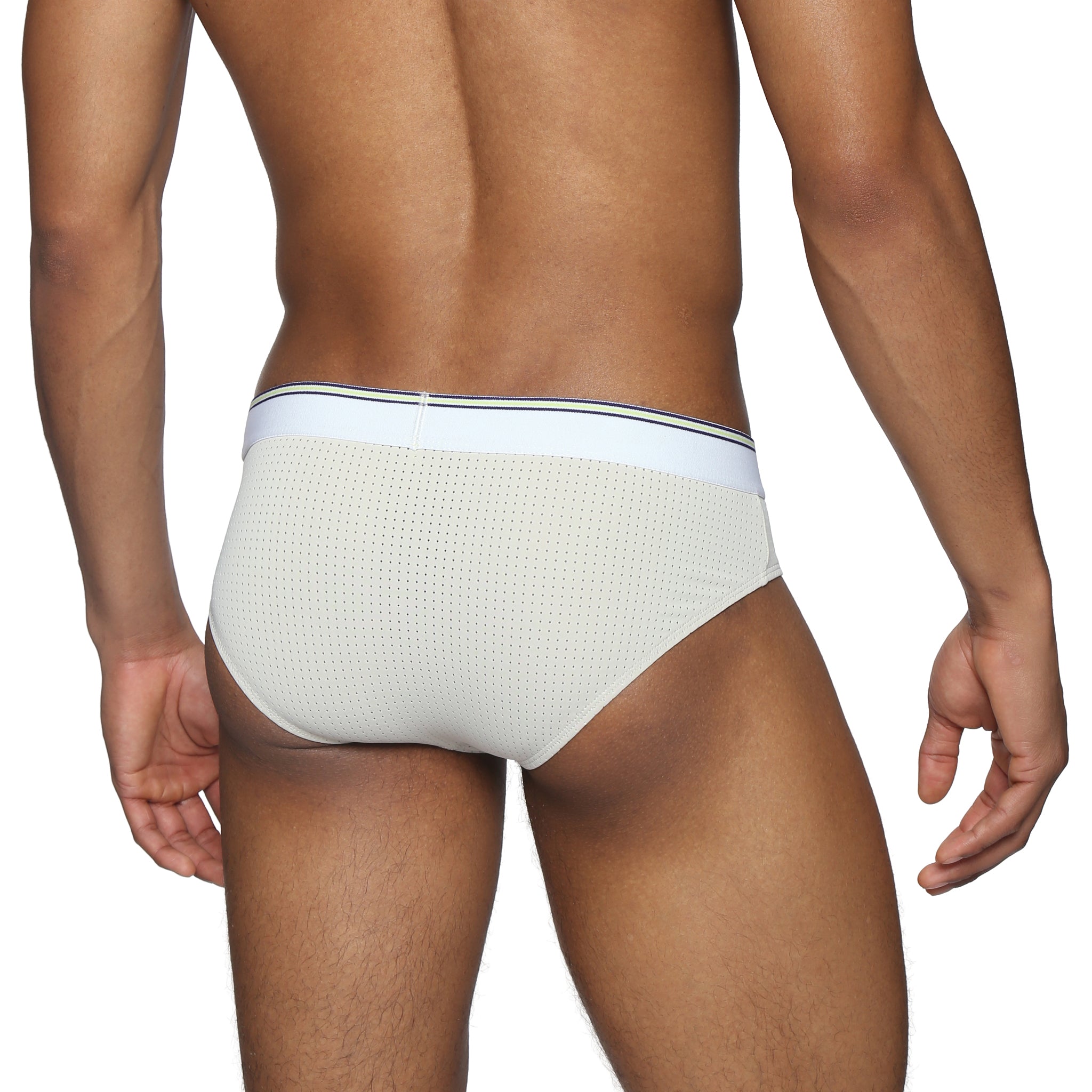 Sand Bar Wave Mesh Low Rise Brief - Parke & Ronen
