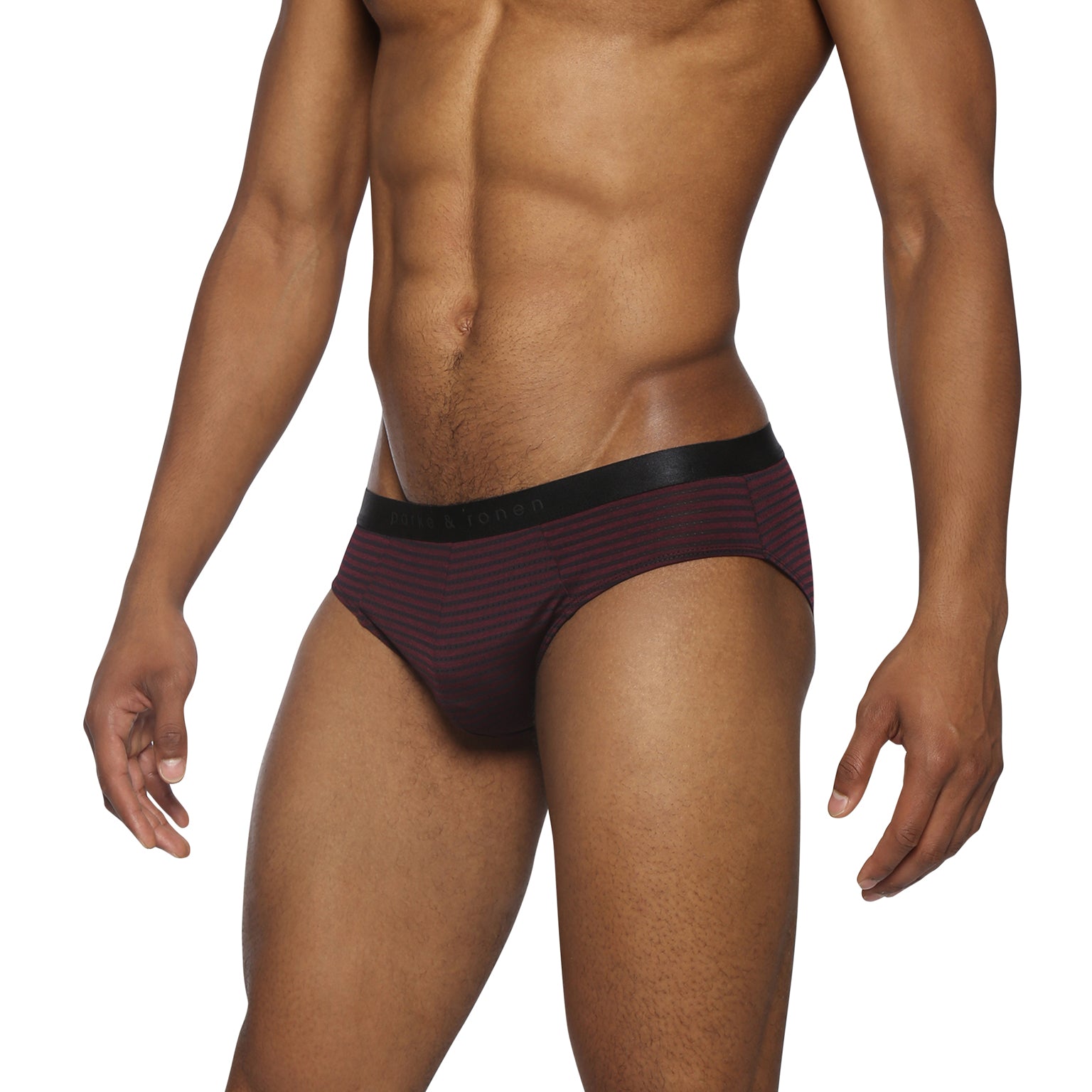 NEW- Burgundy Vault Stripe Low Rise Brief