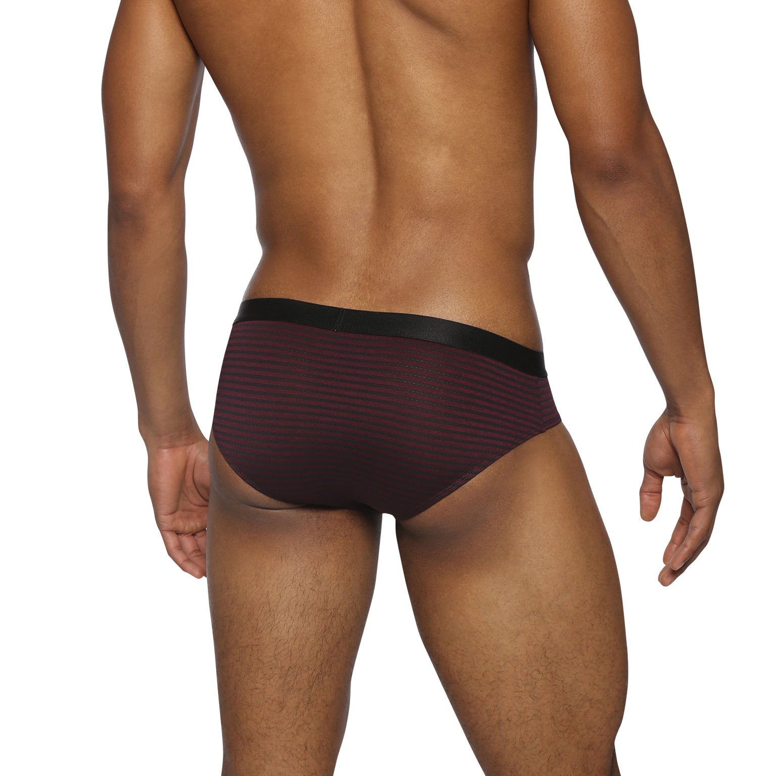 NEW- Burgundy Vault Stripe Low Rise Brief