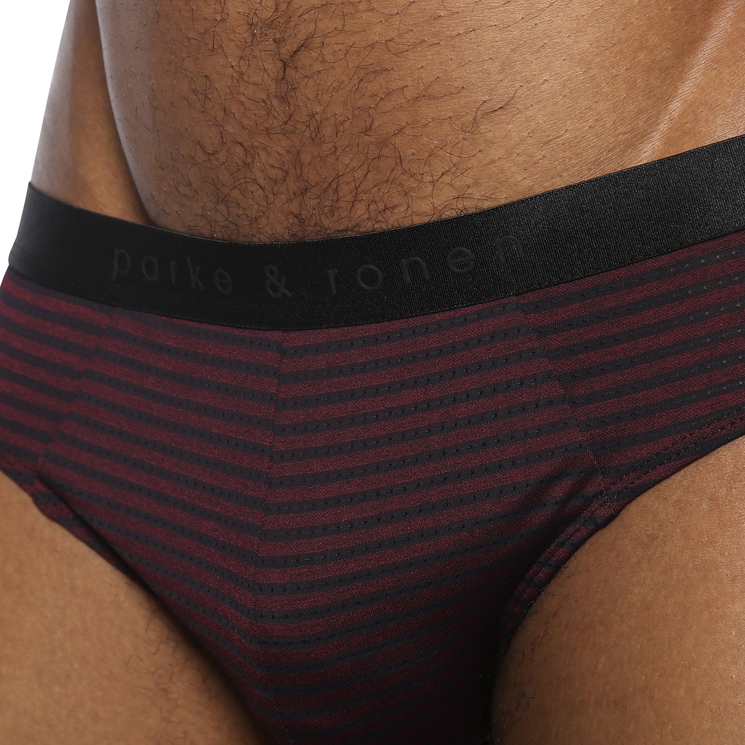 NEW- Burgundy Vault Stripe Low Rise Brief