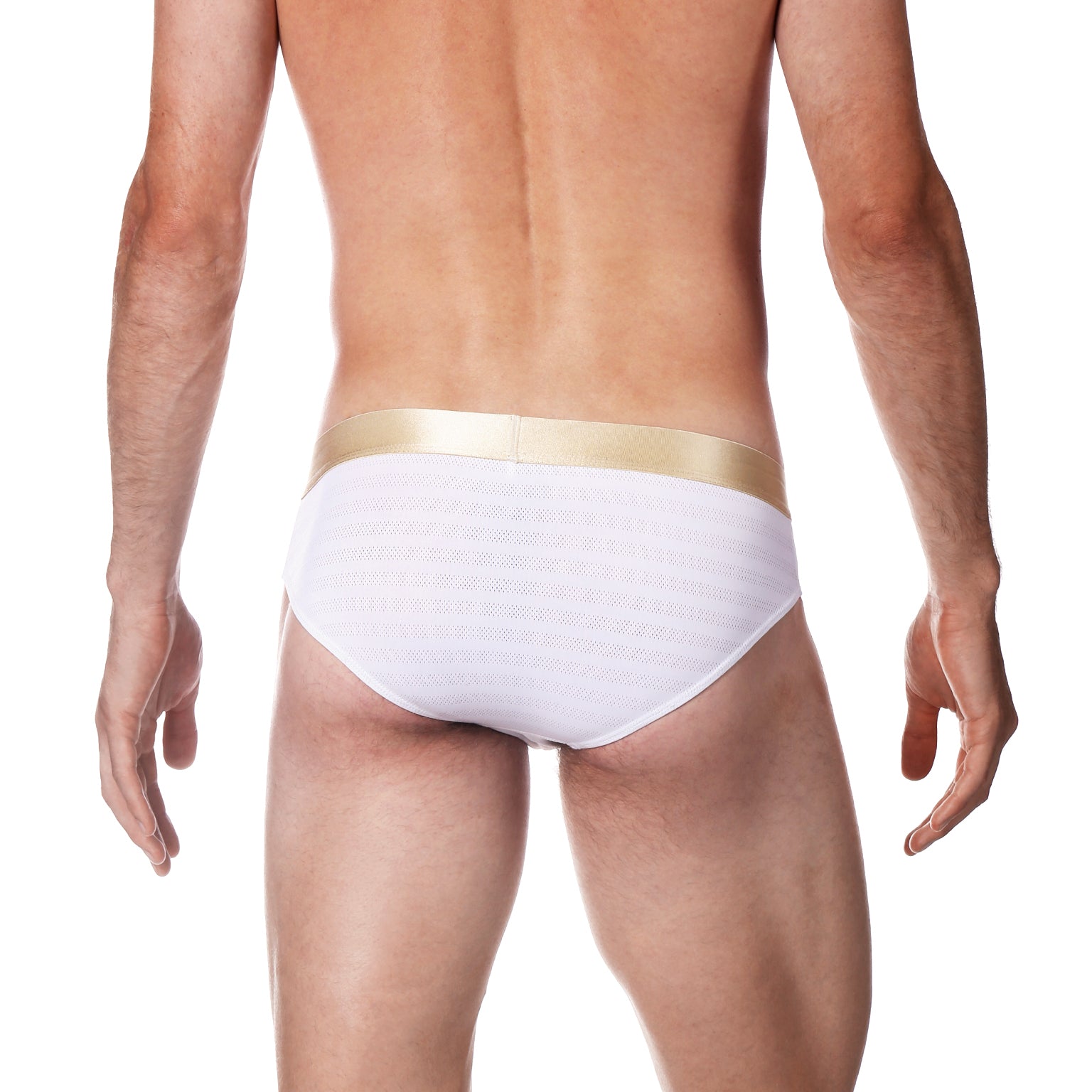 NEW ARRIVAL- Warm White Nylon Pointelle Low Rise Brief