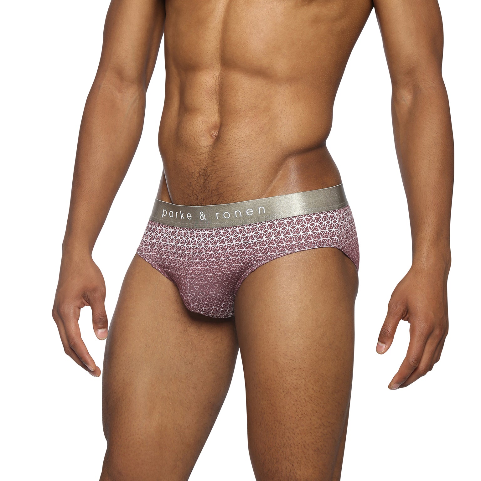 NEW- Burgundy Horizon Printed Low Rise Brief