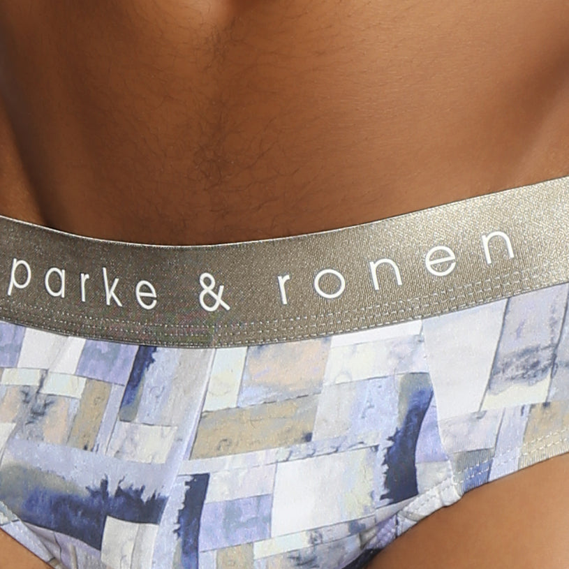 Cezanne Dusk Printed Low Rise Brief - parke & ronen