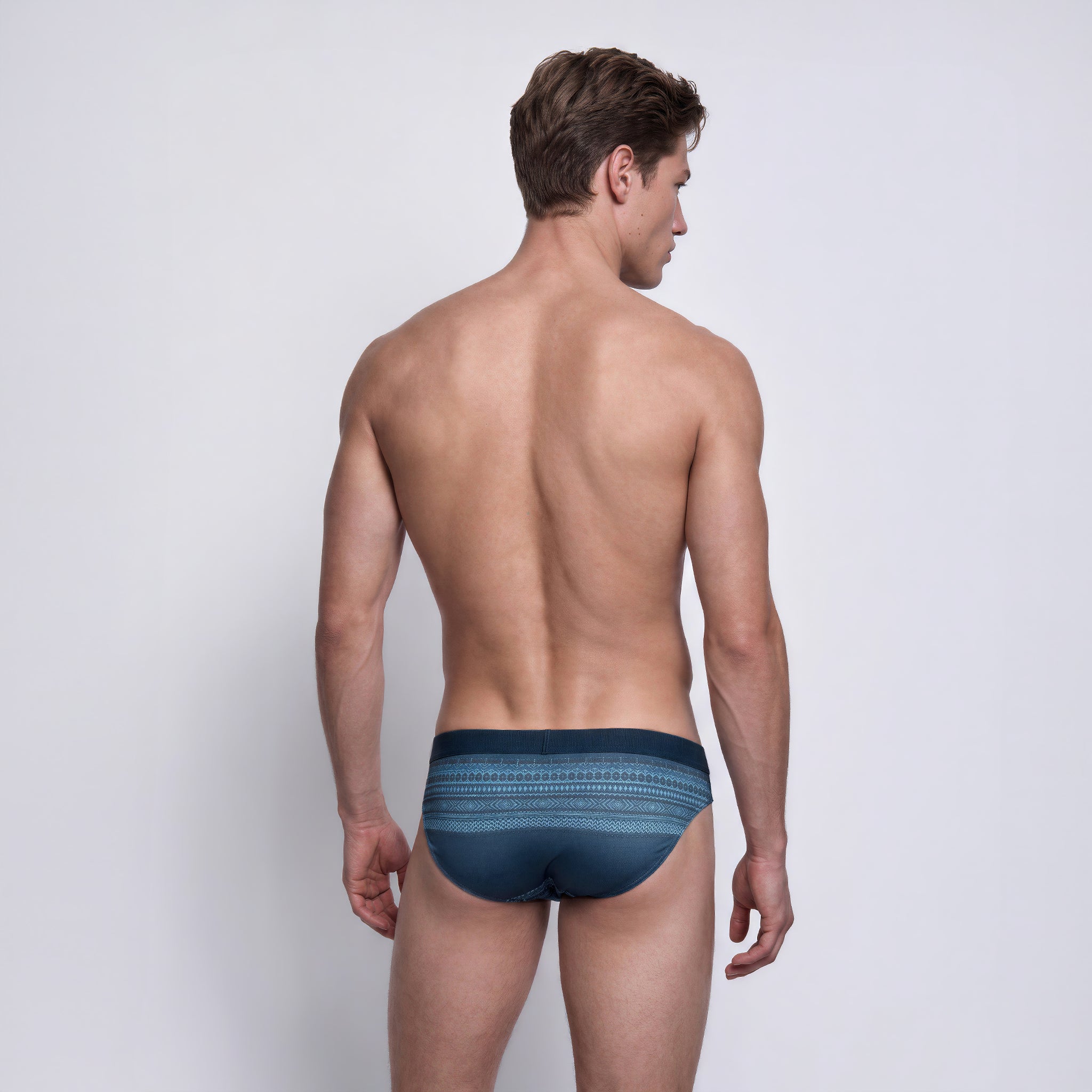 NEW- Cliffside Fair Isle Printed Low Rise Brief