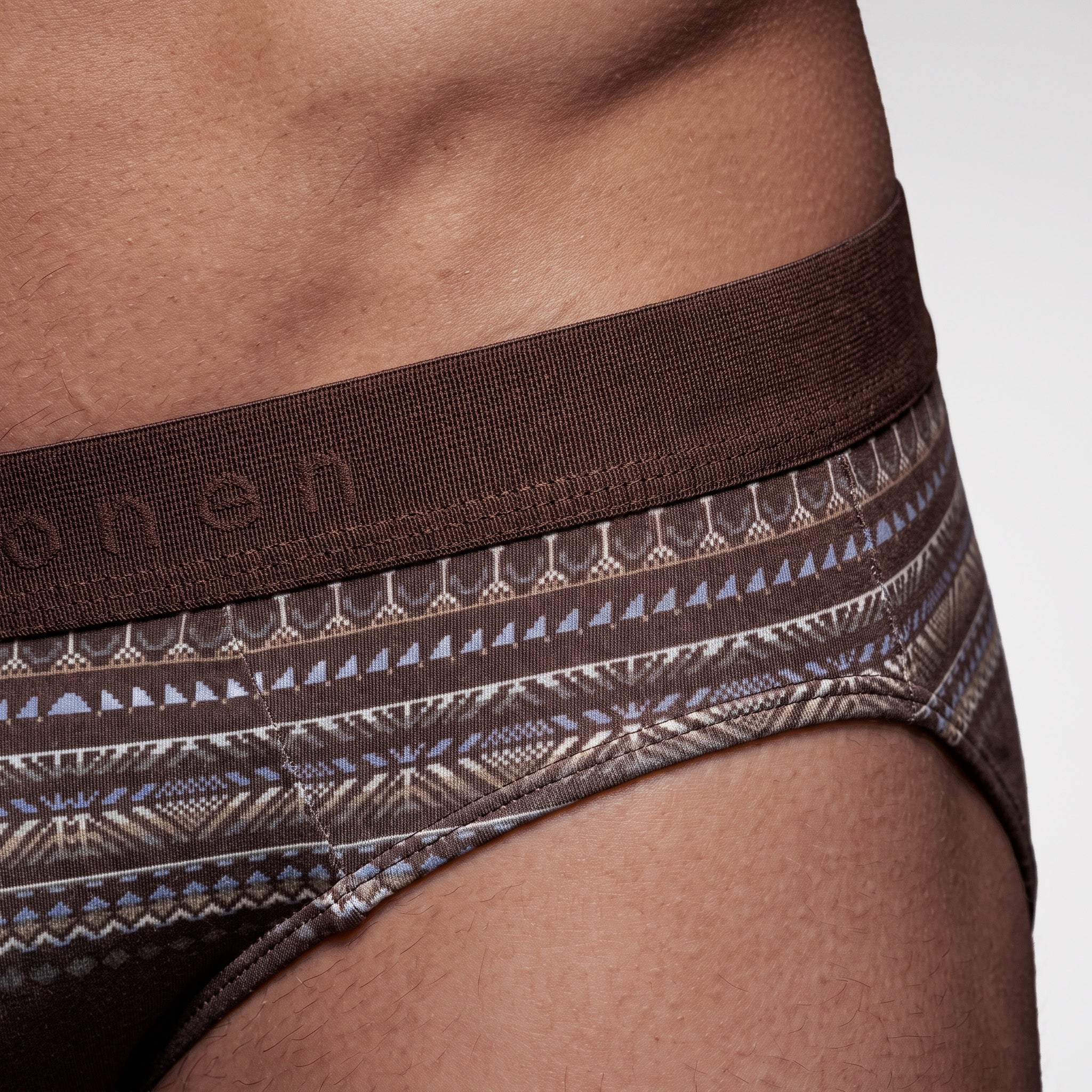 NEW- Mahogany Fair Isle Printed Low Rise Brief