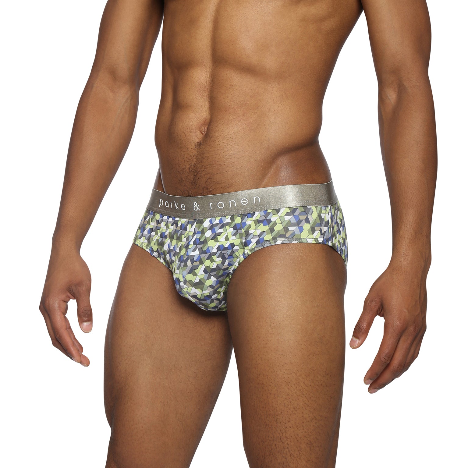 NEW- Lime Honey Comb Printed Low Rise Brief