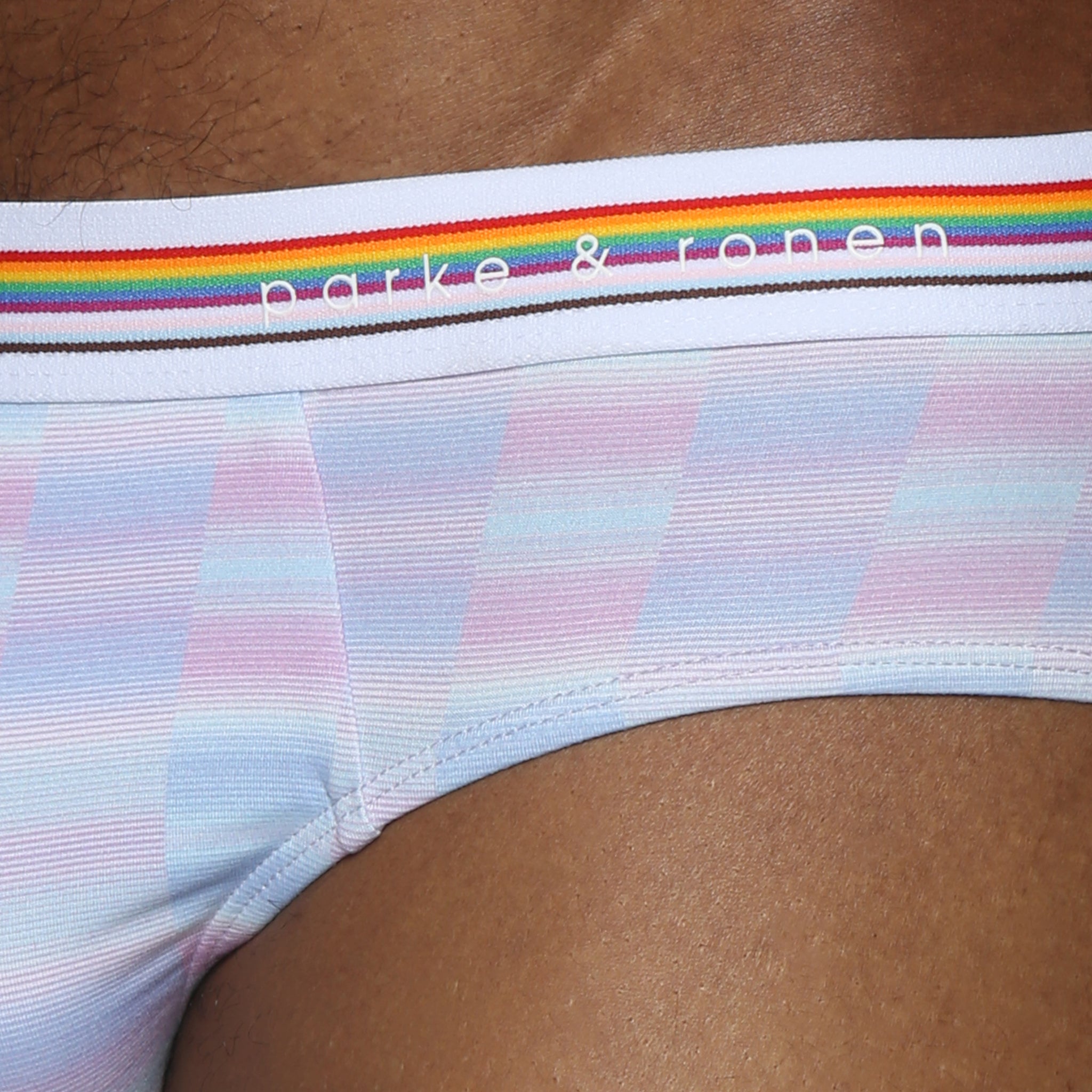 Lavender Pride Printed Low Rise Brief - Parke & Ronen