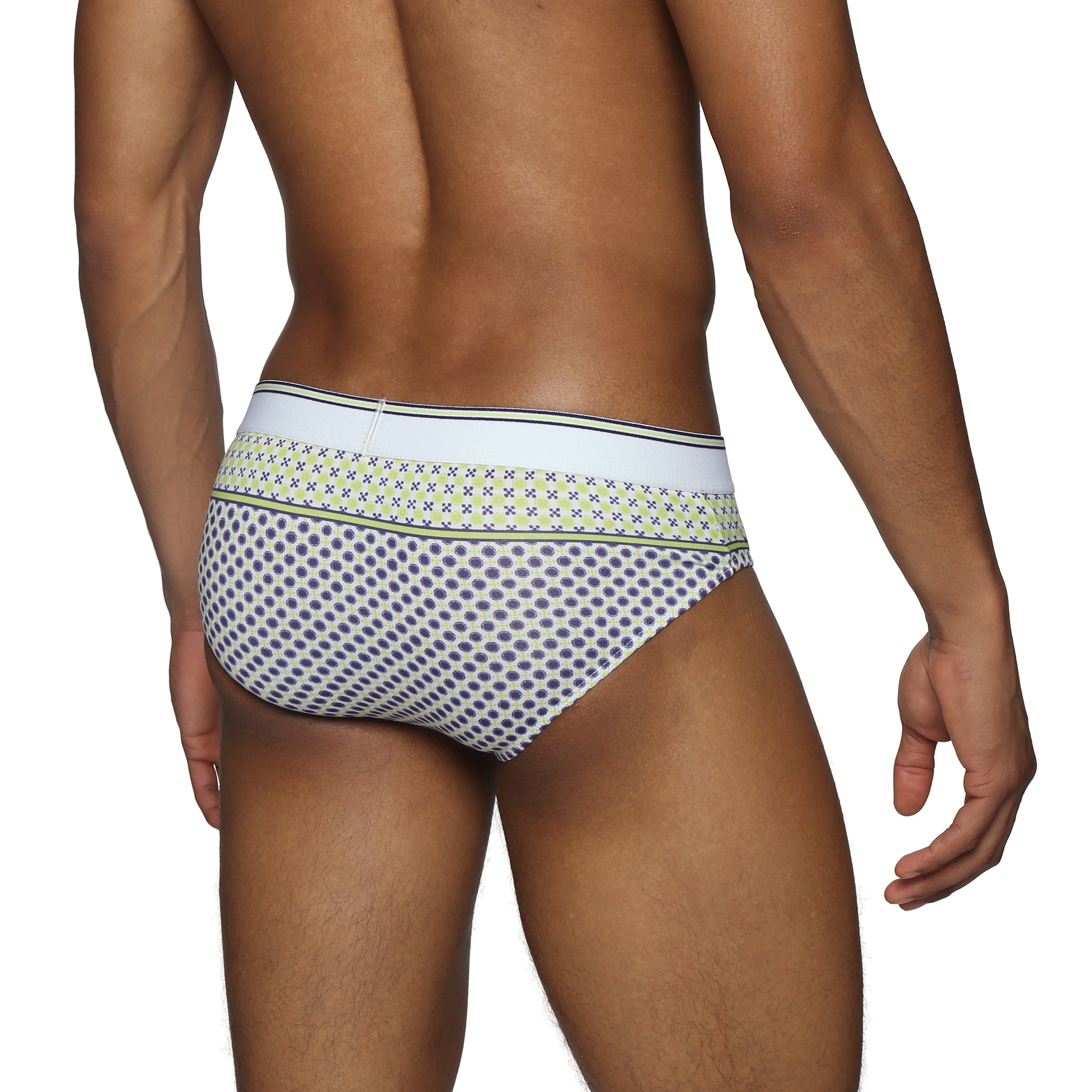 Zest Lattice Printed Low Rise Brief - Parke & Ronen