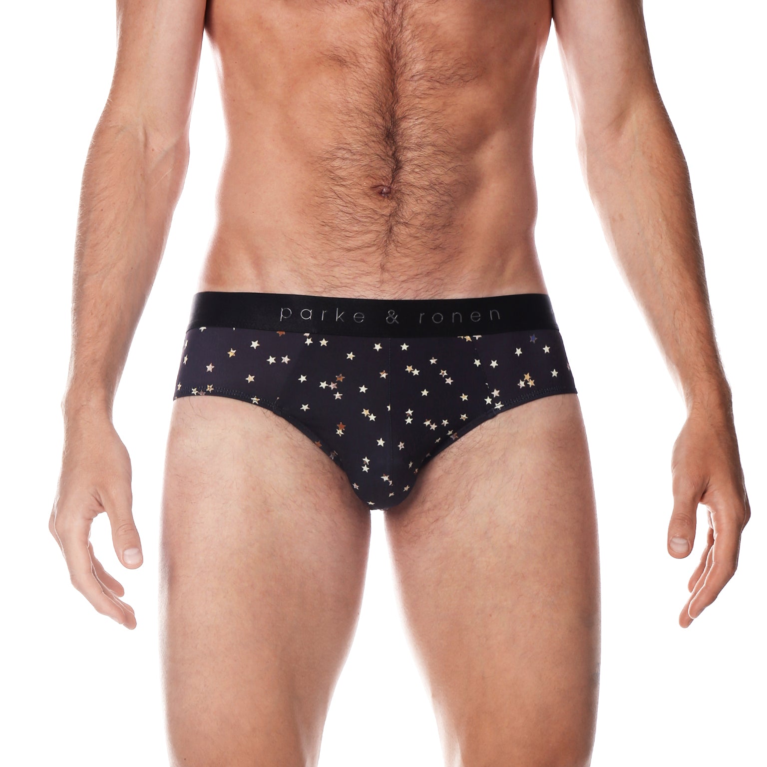 Black Galileo Print Low Rise Brief