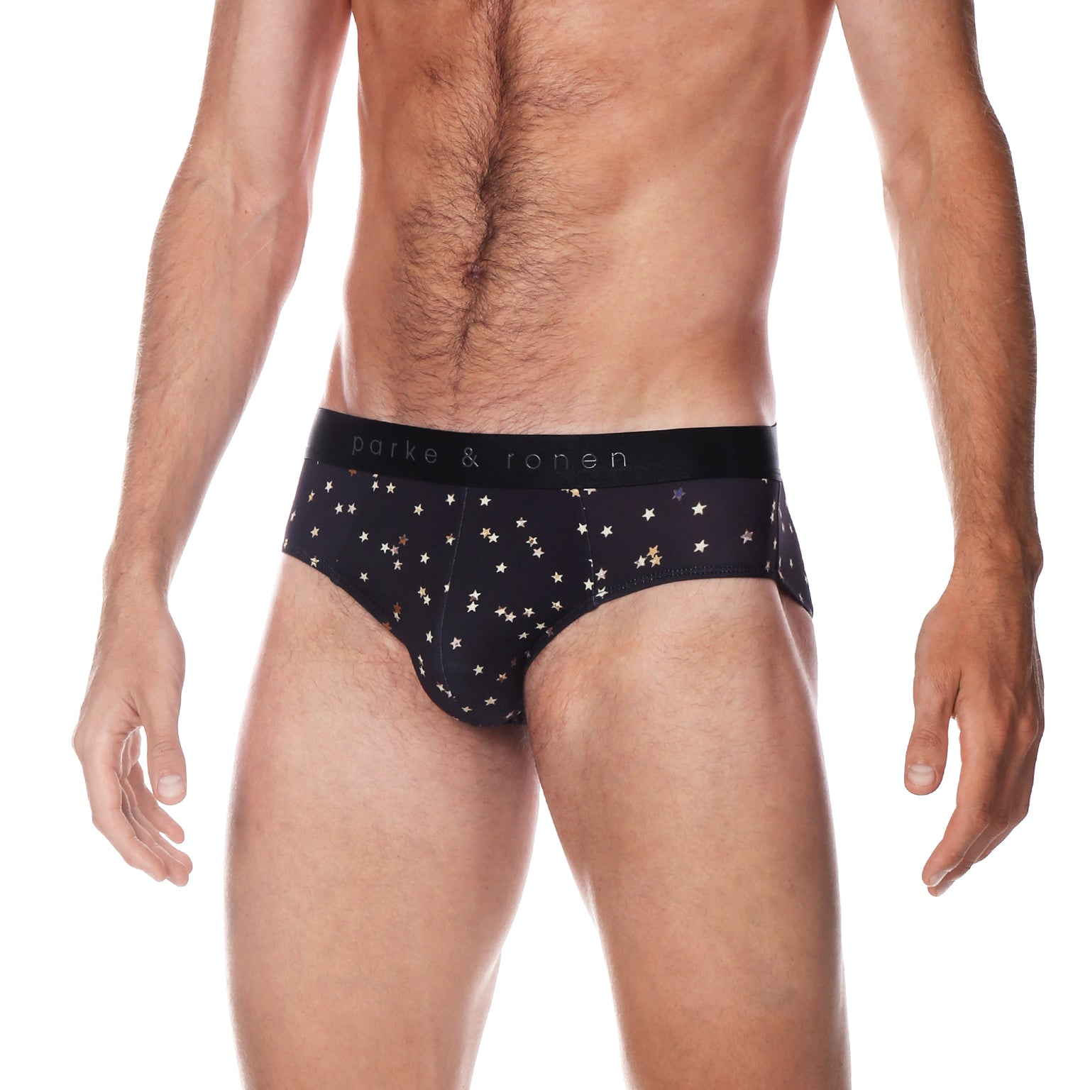 Black Galileo Print Low Rise Brief