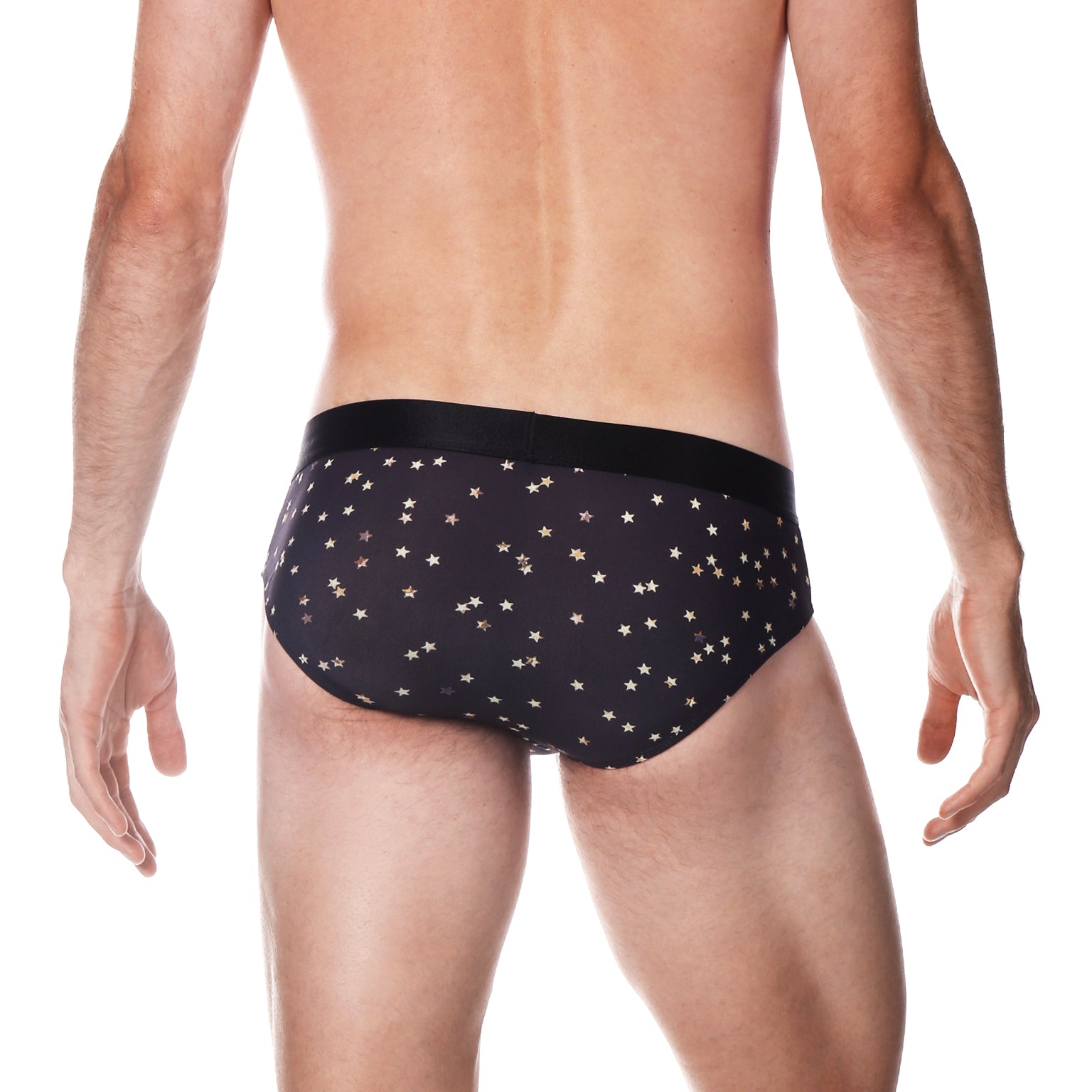 Black Galileo Print Low Rise Brief